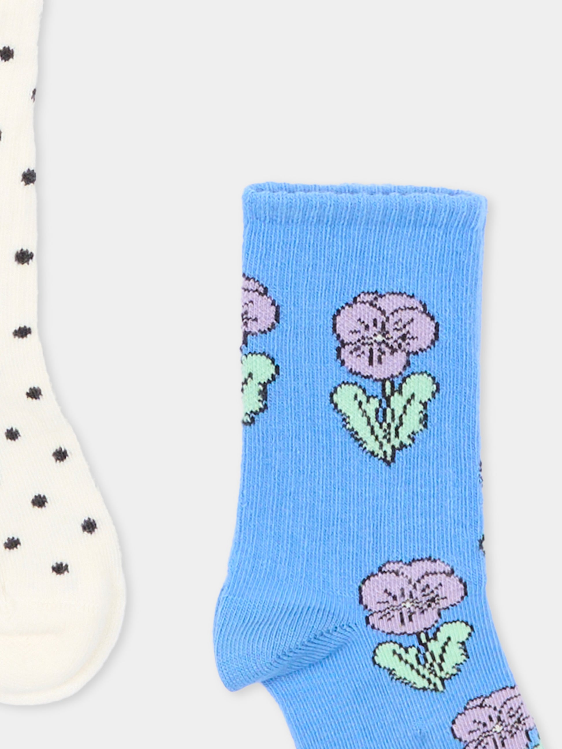 Calzini multicolor per bambina stampati,Mini Rodini,2676011900