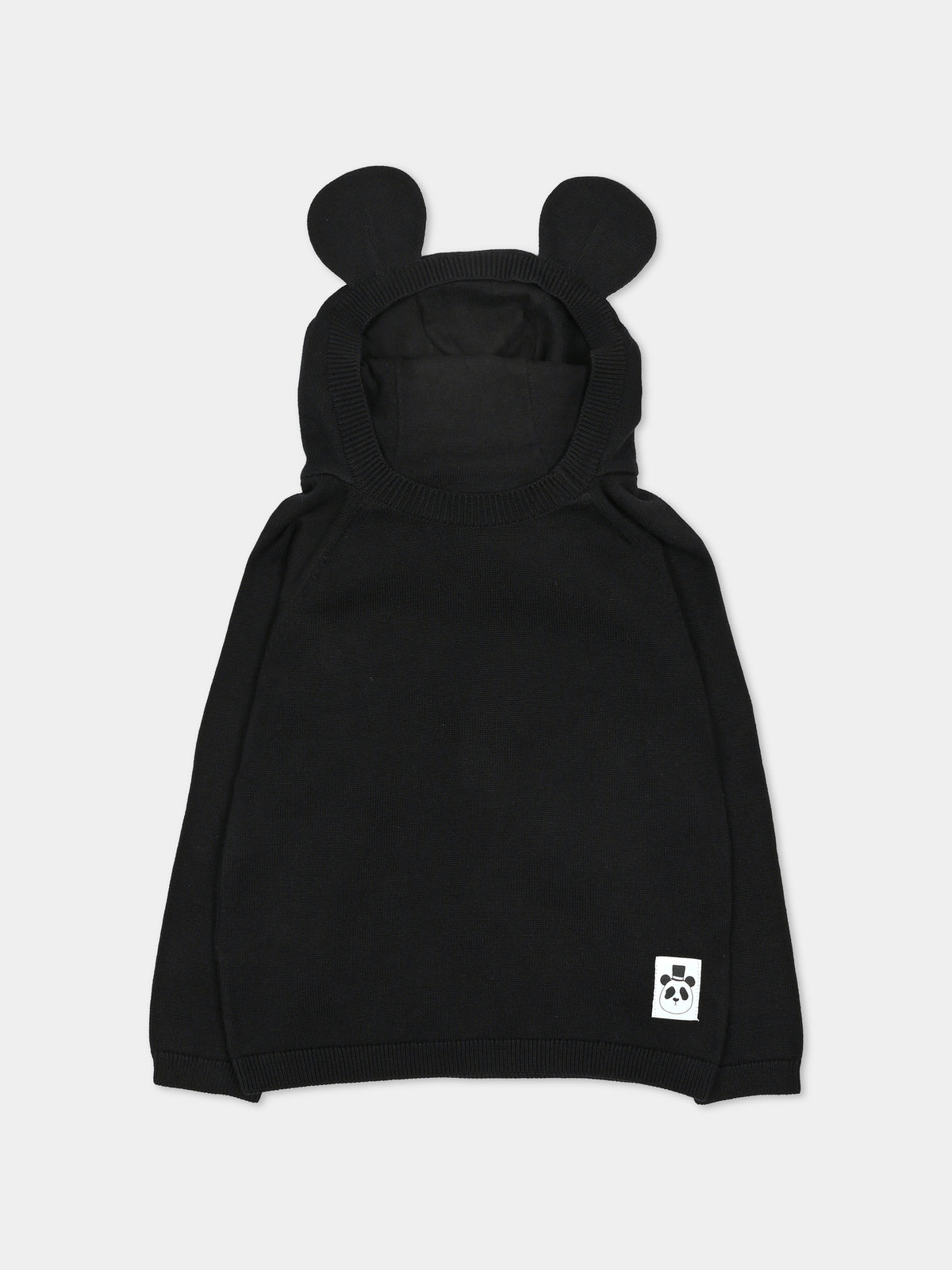 Maglione nero per bambini con cappuccio,Mini Rodini,2672016399