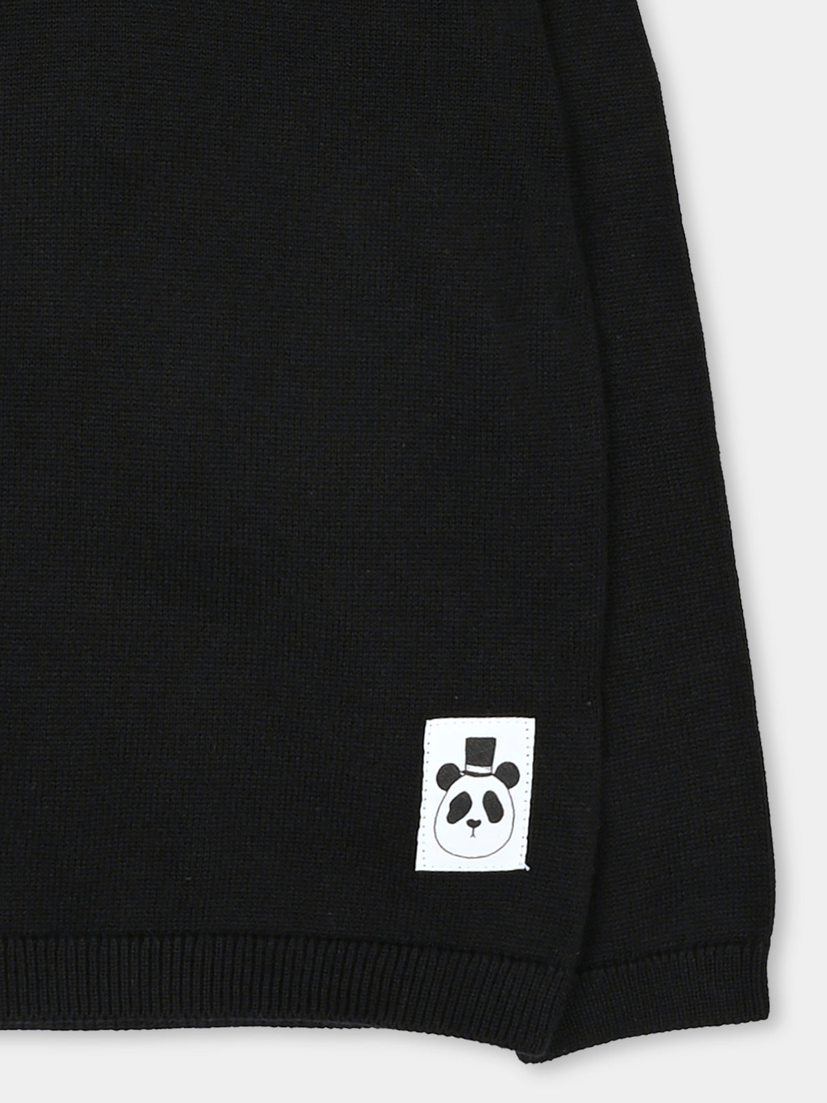 Maglione nero per bambini con cappuccio,Mini Rodini,2672016399