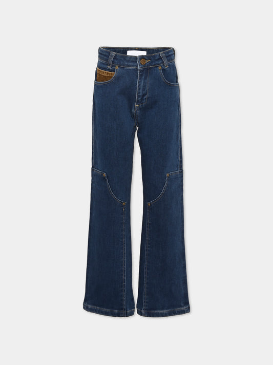 Jeans denim per bambino,Roberto Cavalli Kids,CBA26018JE D.BLUE_MED