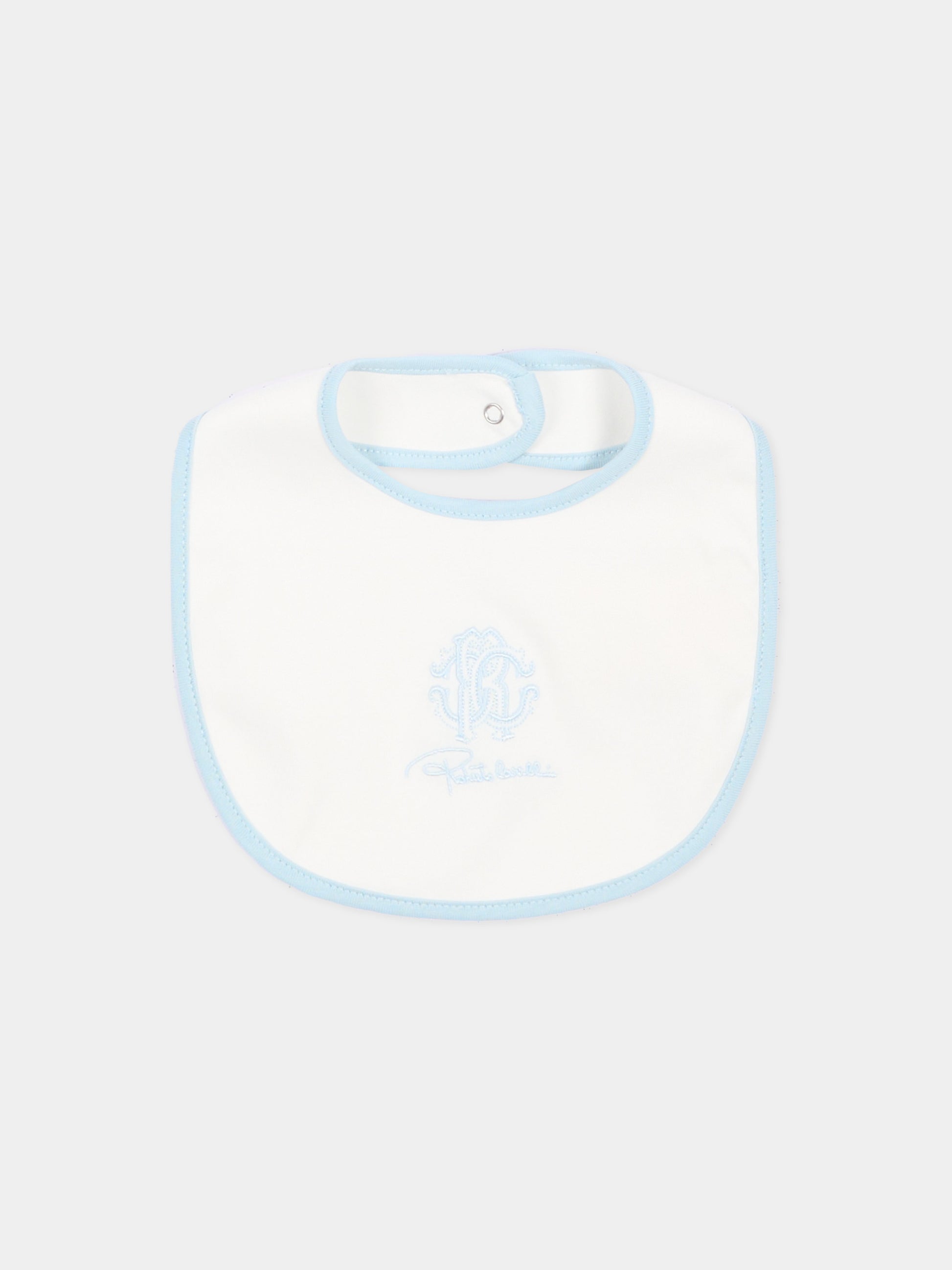 Set tutina celeste per neonato con logo,Roberto Cavalli Kids,CLA26051TU SKYRIDE/A.