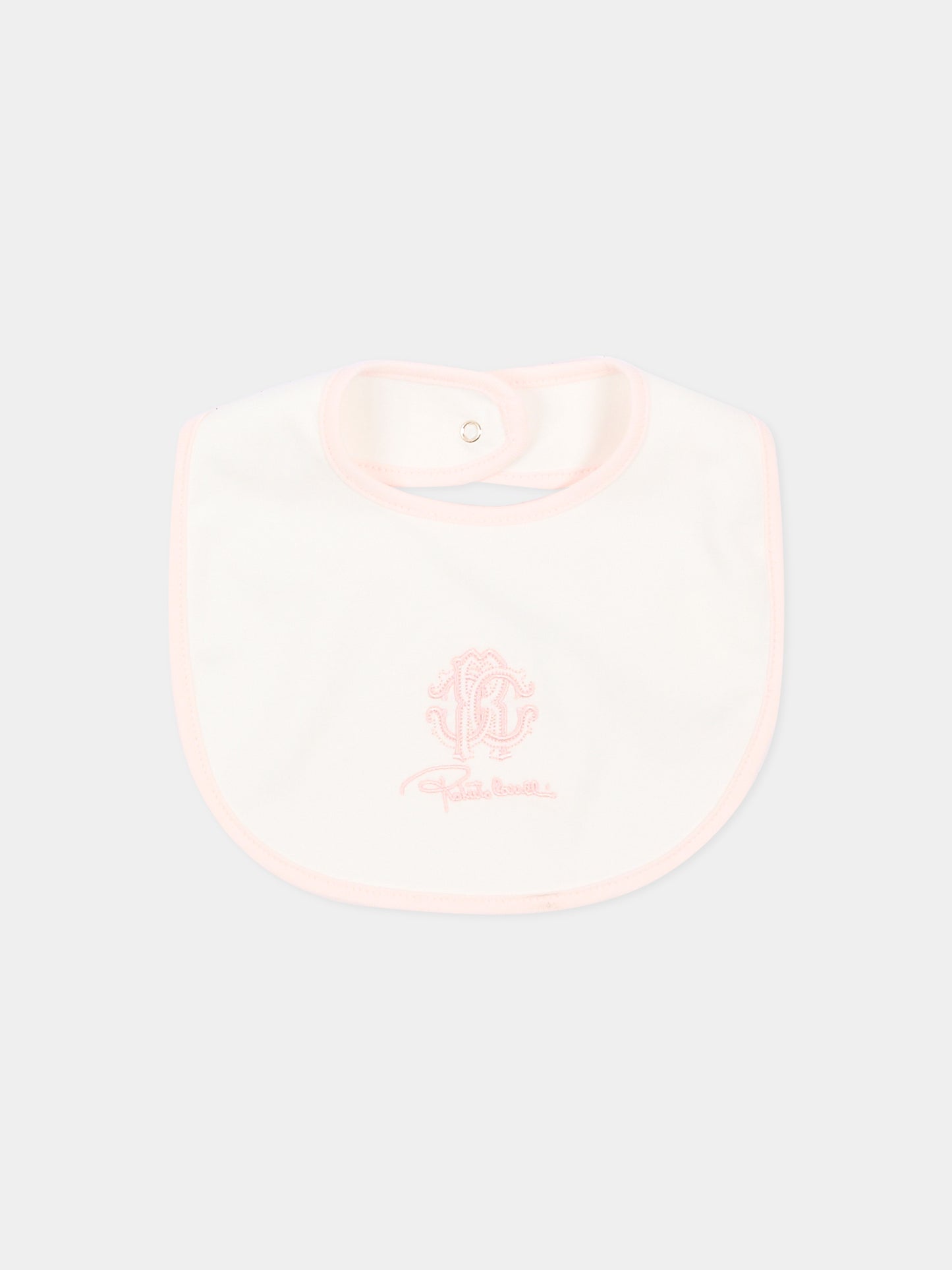 Set tutina rosa per neonata con logo,Roberto Cavalli Kids,CLA26051TU PINK_H/ACC