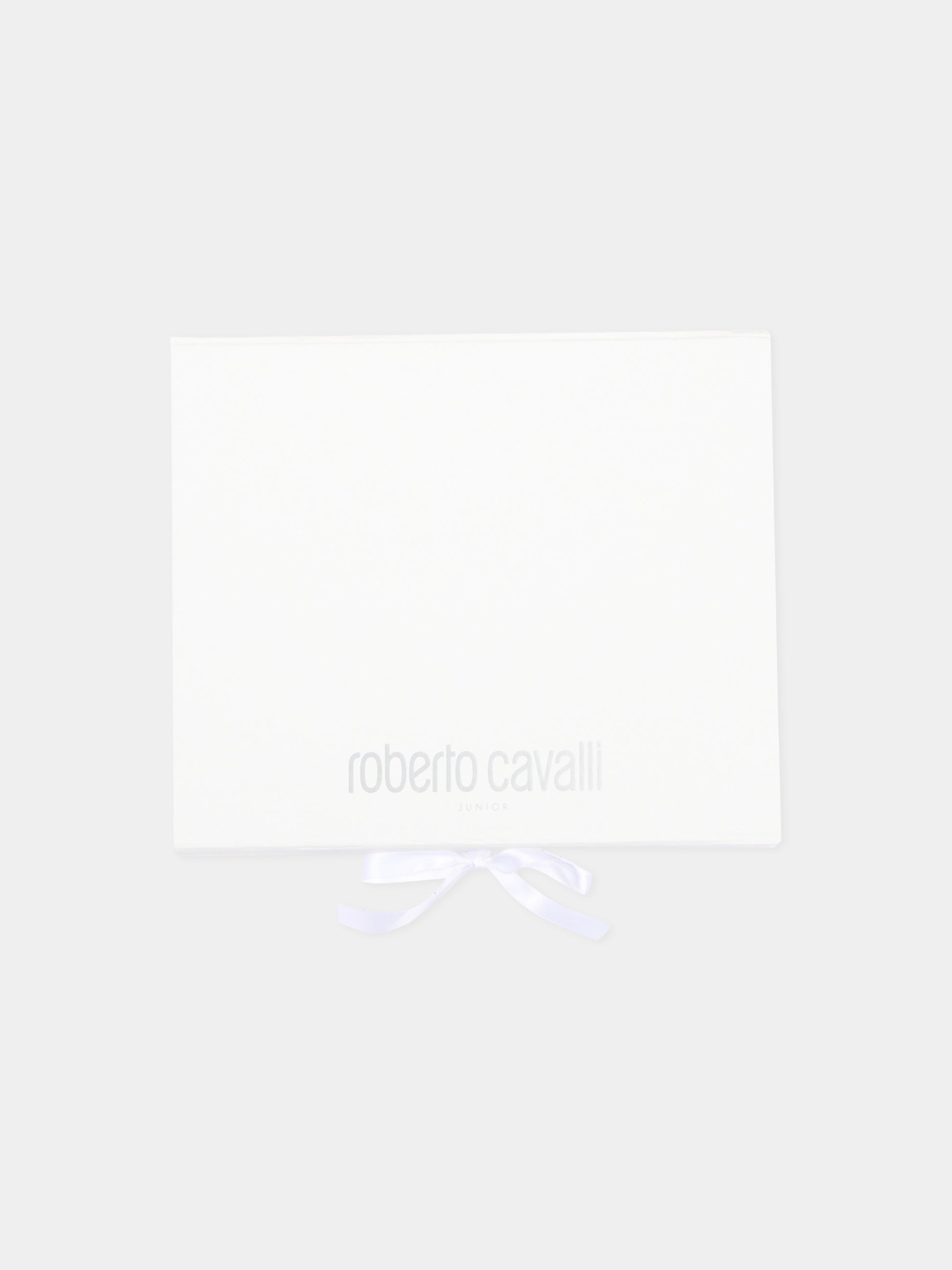 Set tutina rosa animalier per neonata con logo,Roberto Cavalli Kids,CLA26027TU GIAG.R/ACC