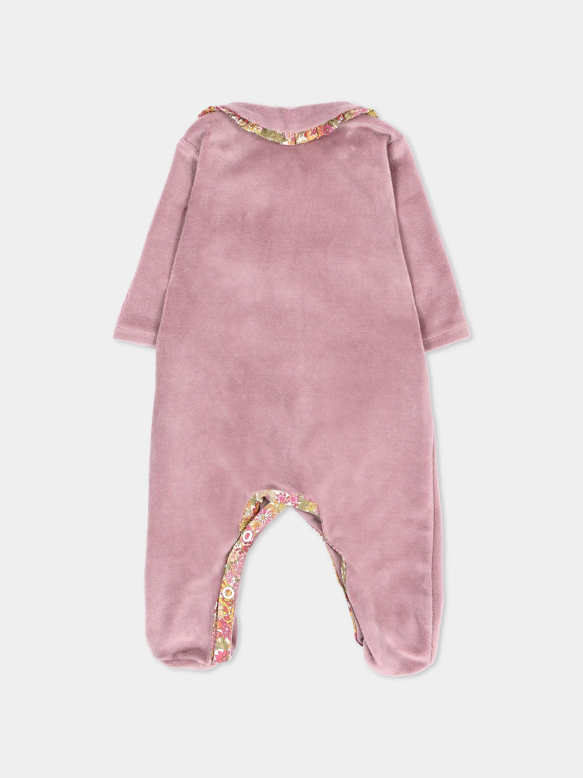Tutina viola per neonata con colletto Liberty,Pesciolino Rosso,TUTINA CN S 263