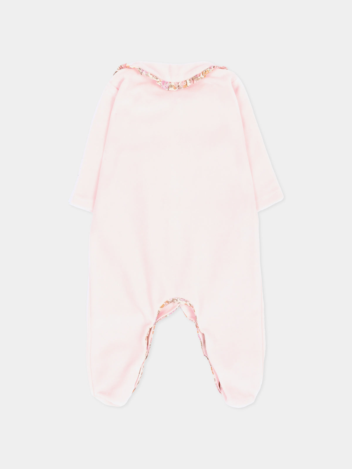 Tutina rosa per neonata con colletto Liberty,Pesciolino Rosso,TUTINA CN S 264