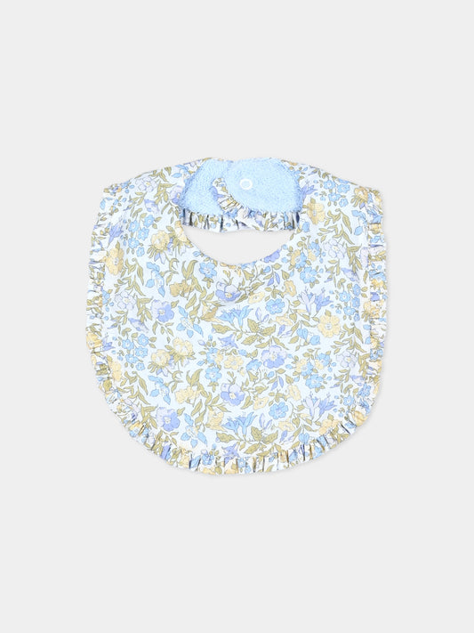 Bavaglino celeste Liberty per neonata