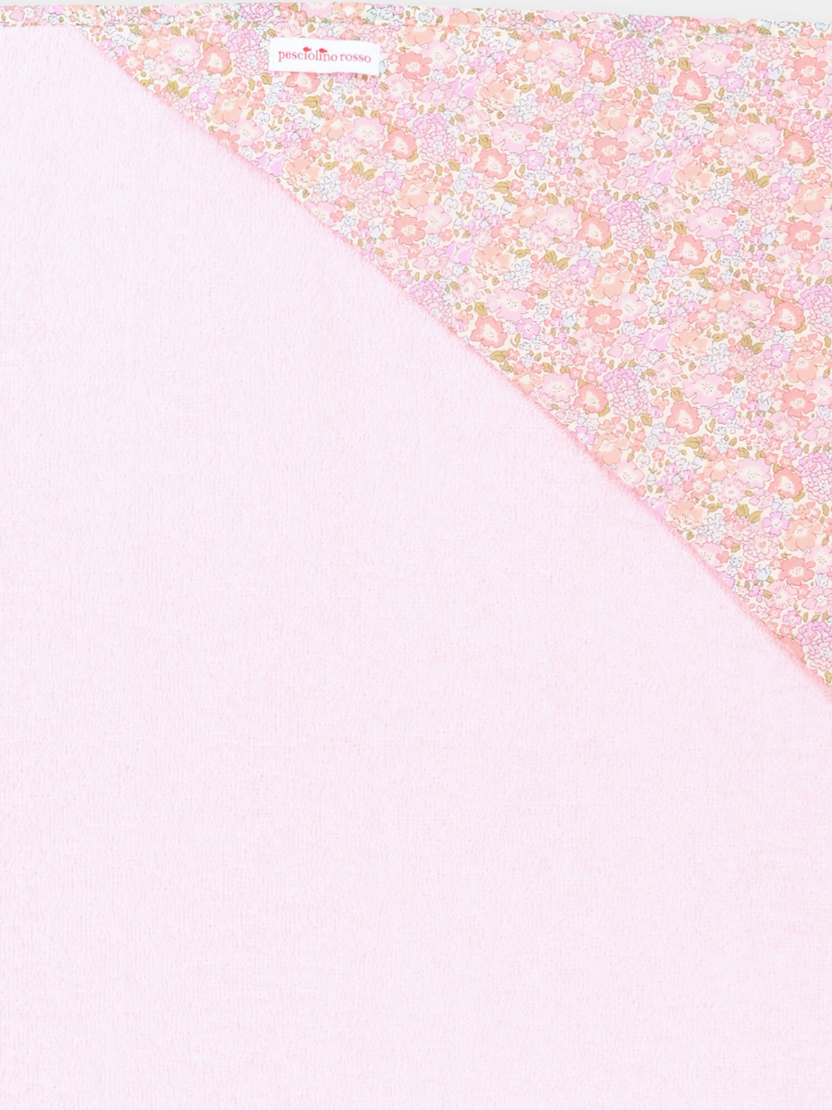 Accappatoio rosa per neonata con dettagli Liberty,Pesciolino Rosso,QD FW S 264