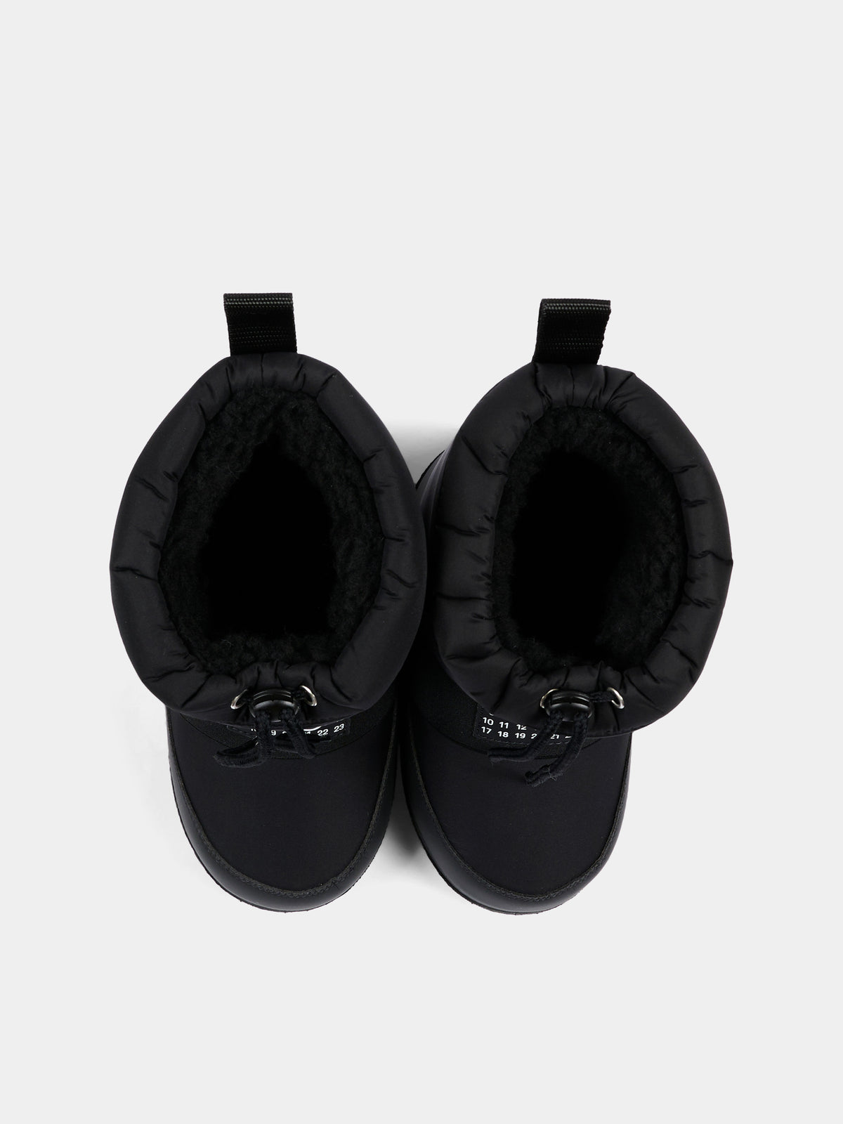 Stivali Neve neri per bambini con logo,Mm6 Maison Margiela,83950 VAR1