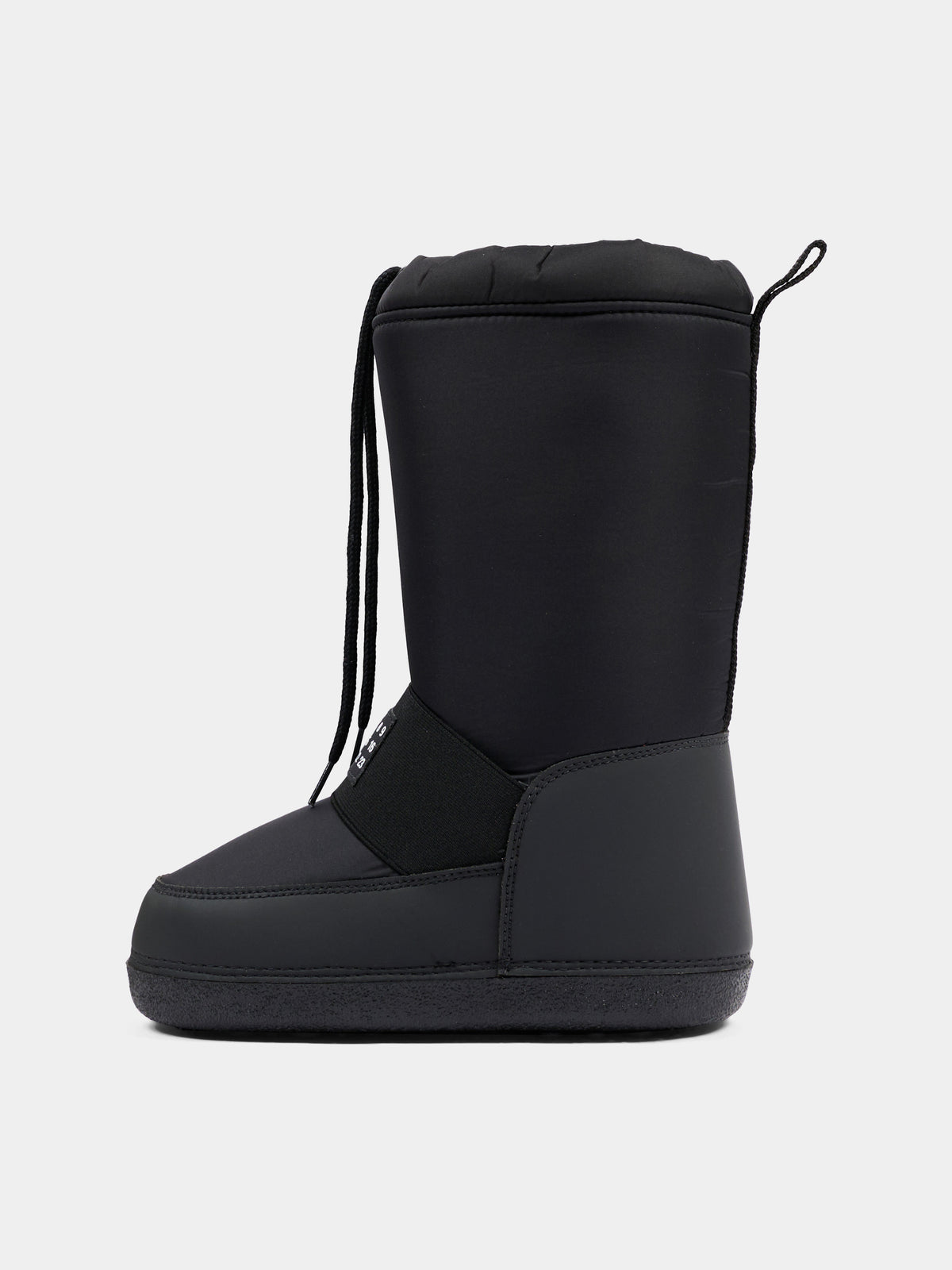 Stivali Neve neri per bambini con logo,Mm6 Maison Margiela,83950 VAR1