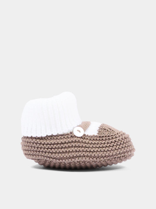 Babbucce marroni per neonato,Little Bear,3140 BCO/CACAO