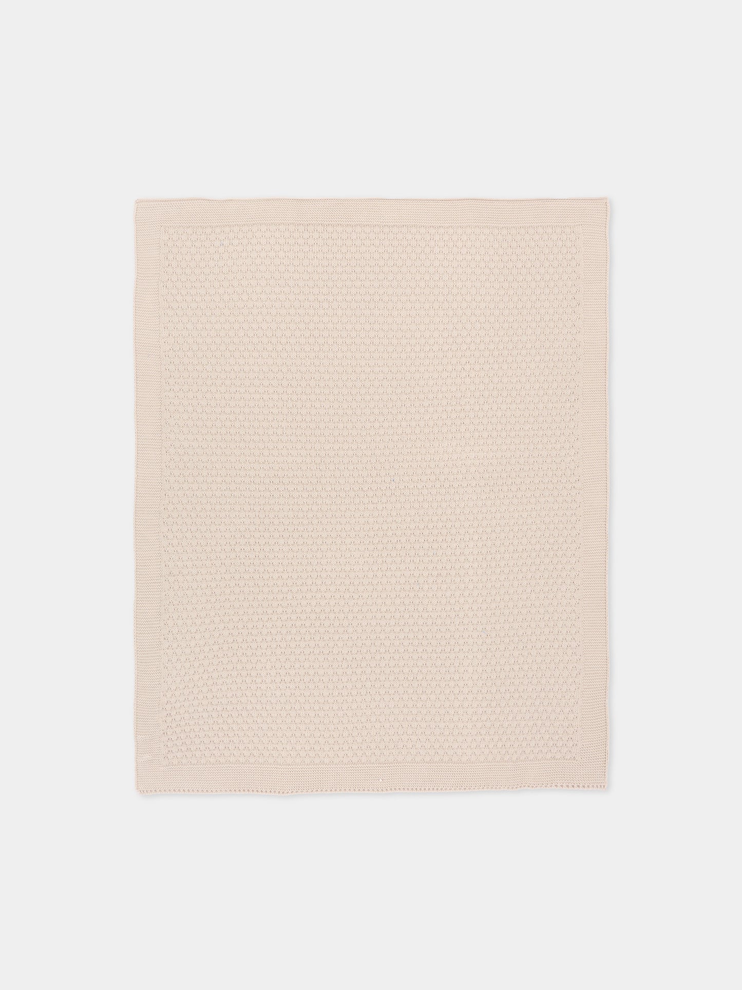 Copertina beige per neonati traforata,Little Bear,3113 CORDA