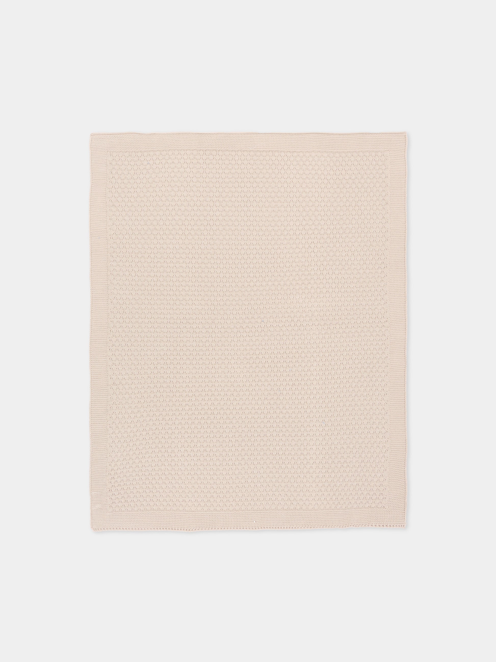 Copertina beige per neonati traforata,Little Bear,3113 CORDA