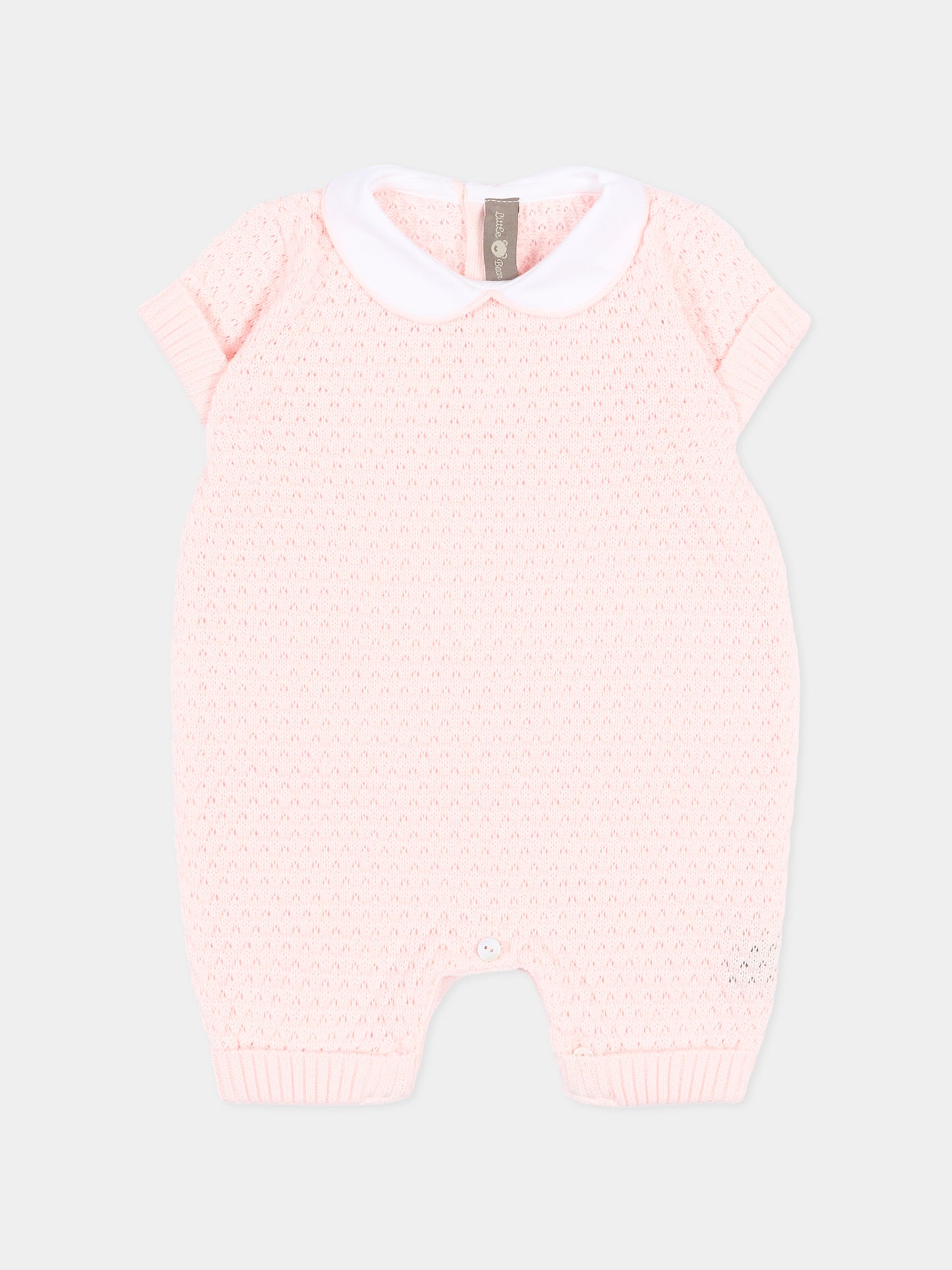 Pagliaccetto rosa per neonata traforato,Little Bear,3114 CIPRIA