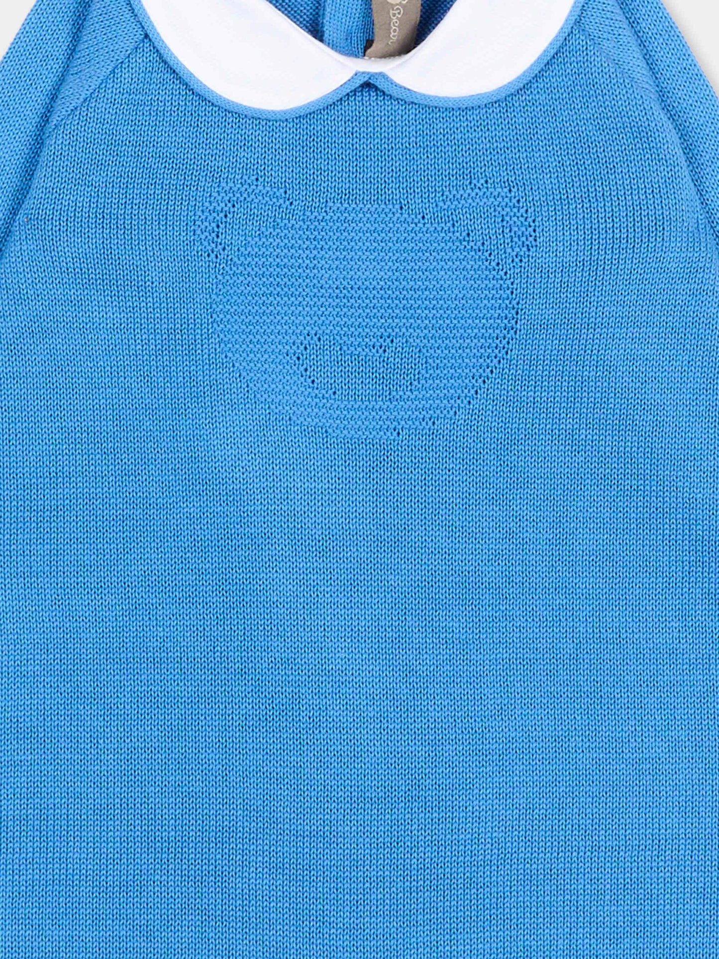 Tutina azzurra per neonato con orsetto,Little Bear,3141 AZZURRO