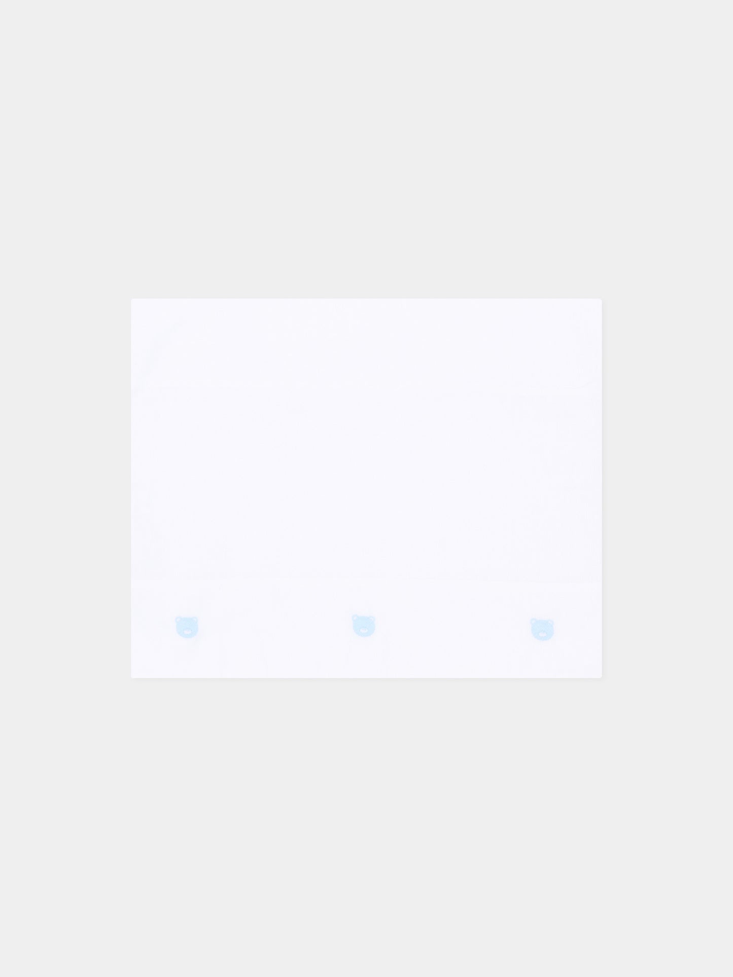 Lenzuola bianco per neonato con orsetti,Little Bear,2044 BCO/CIELO