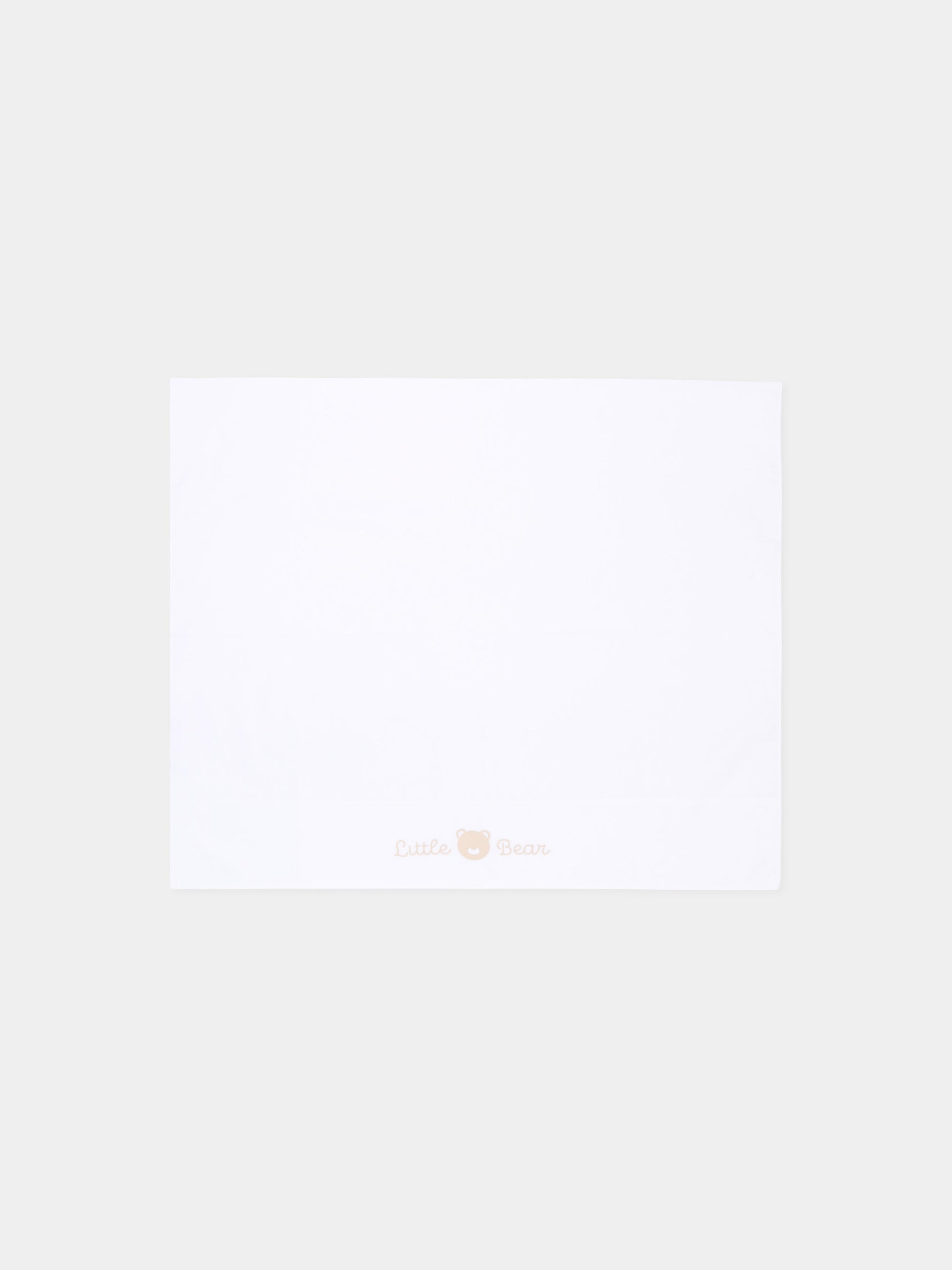Lenzuola bianco per neonati con orsetti,Little Bear,2044 BCO/CORDA