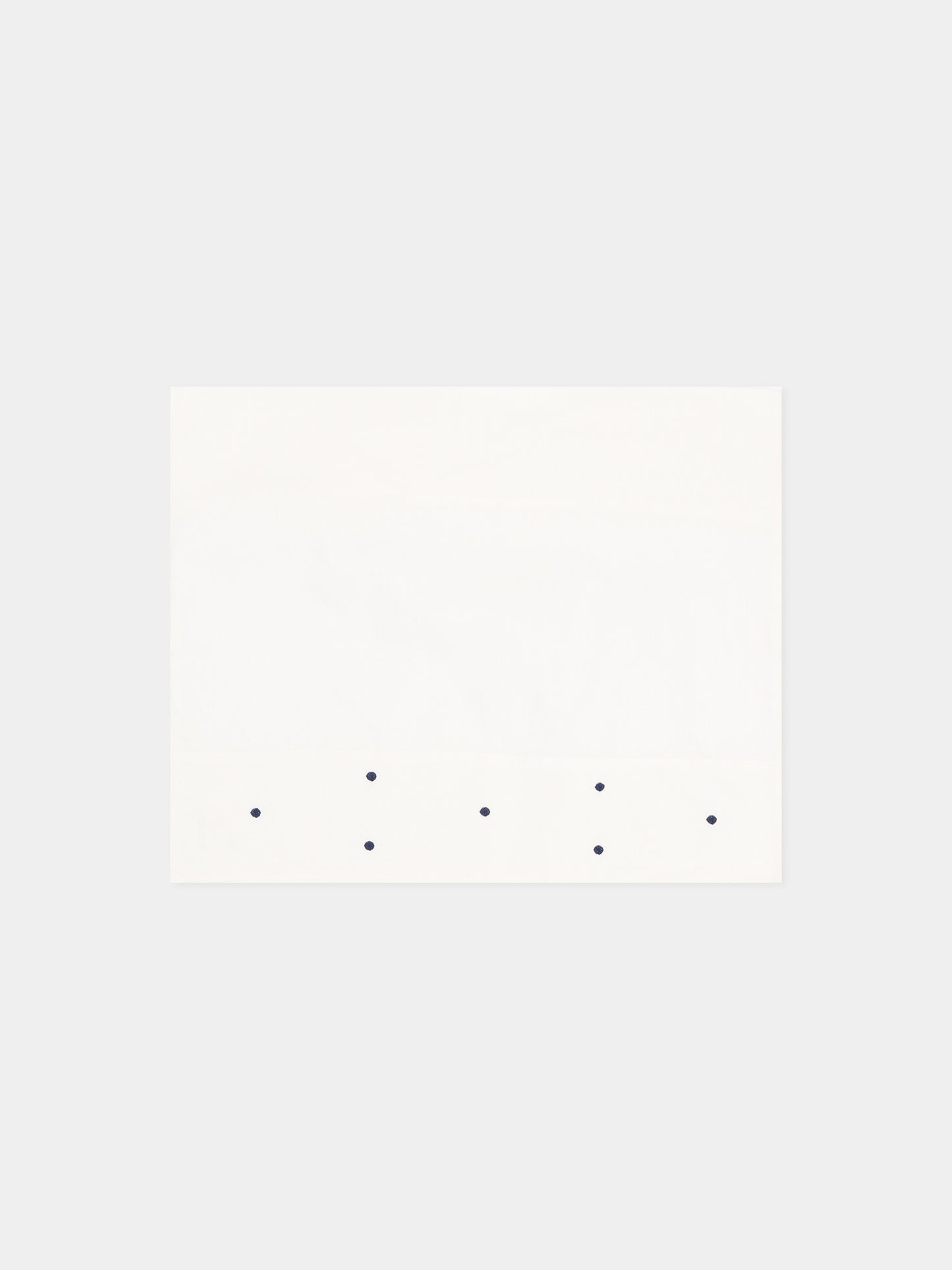 Lenzuola avorio per neonato con pois blu,Little Bear,2040 BCO/BLU