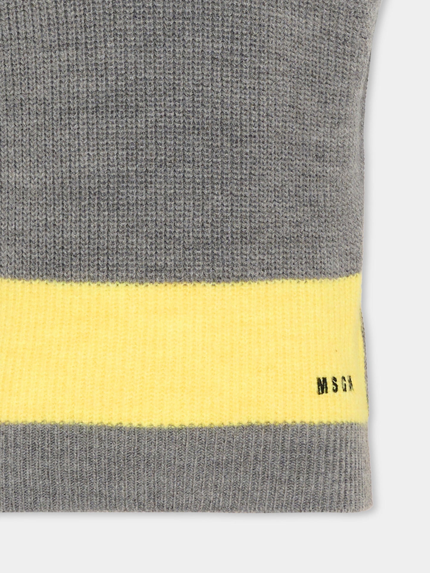 Gilet grigio per bambino con logo,Msgm Kids,F6MSJBJP230 104