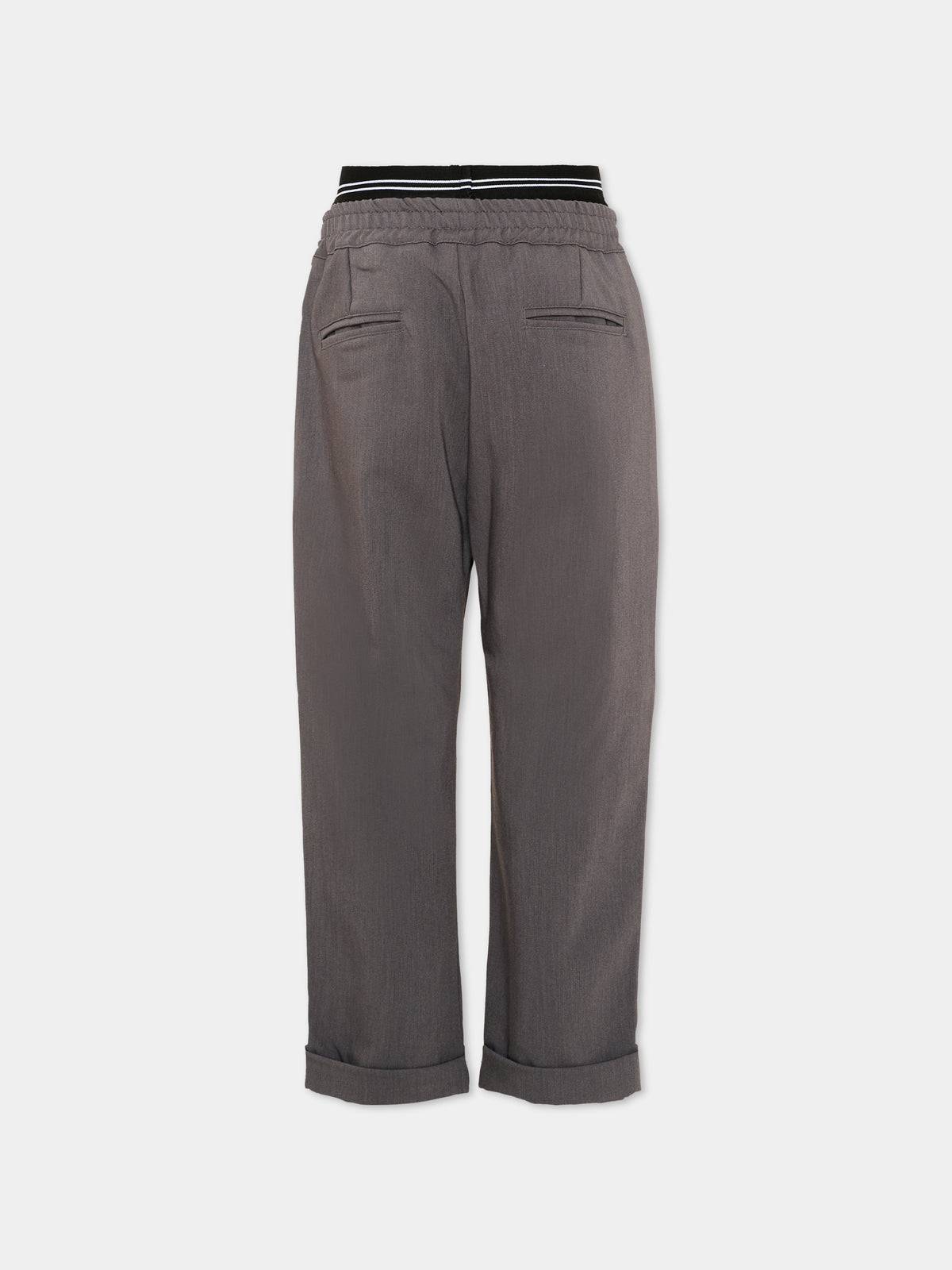 Pantalone grigio per bambino con logo,Msgm Kids,F6MSJBPA237 104