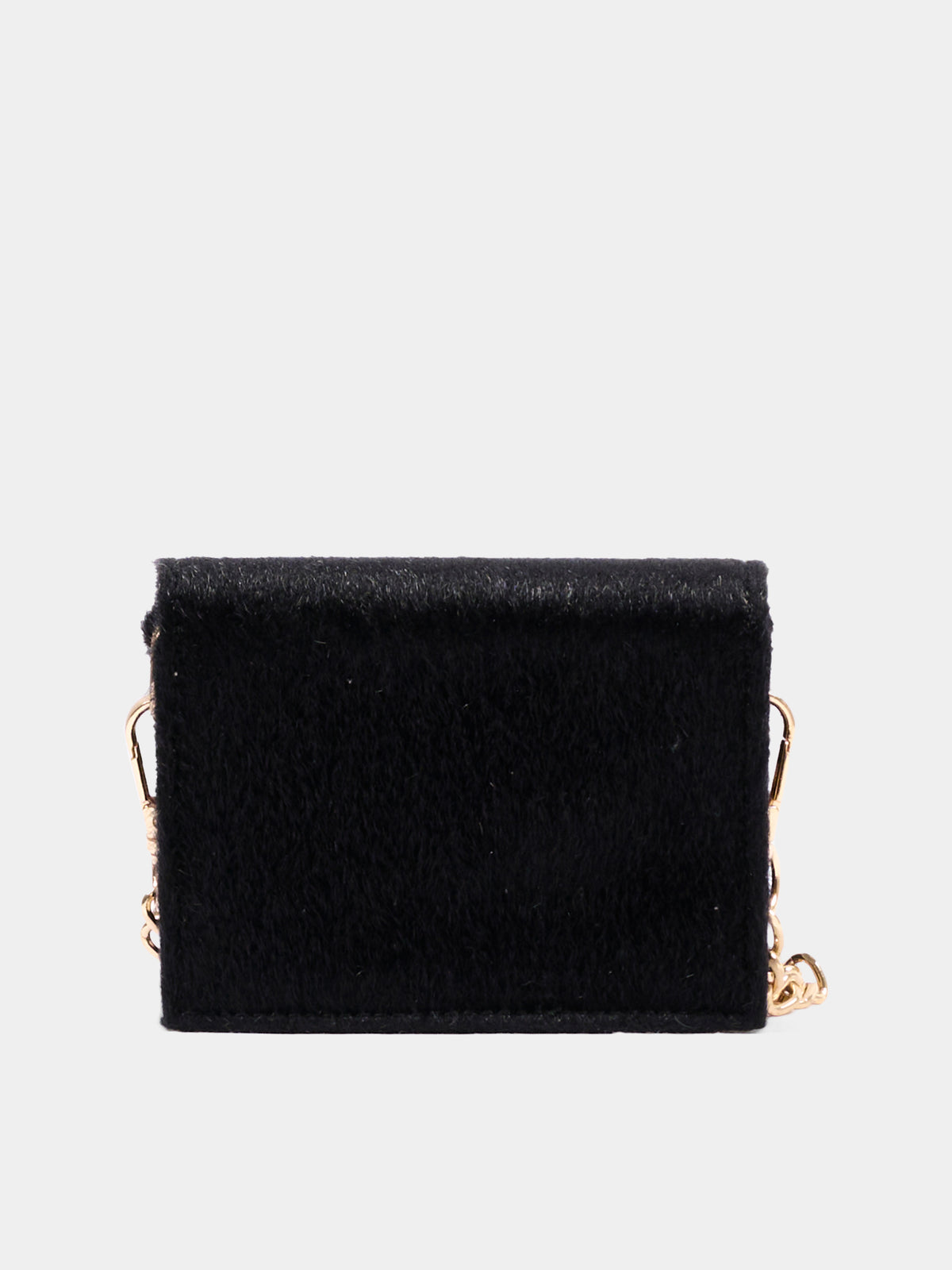 Borsa nera per bambina con logo,Msgm Kids,F6MSJGBA179 110