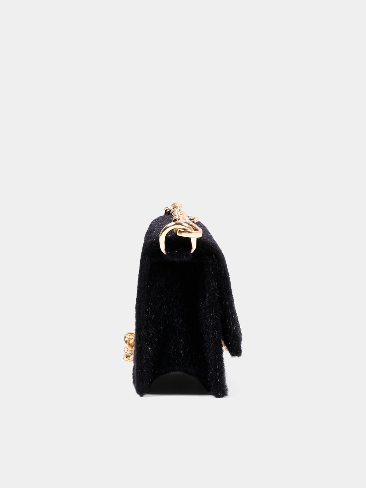 Borsa nera per bambina con logo,Msgm Kids,F6MSJGBA179 110