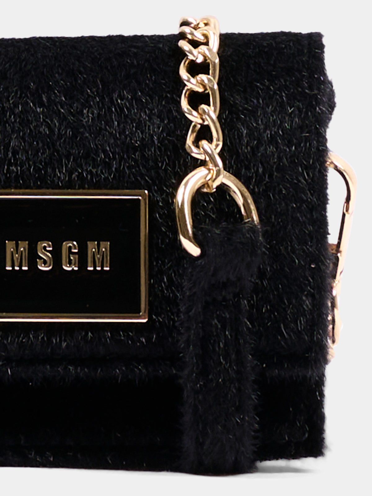 Borsa nera per bambina con logo,Msgm Kids,F6MSJGBA179 110