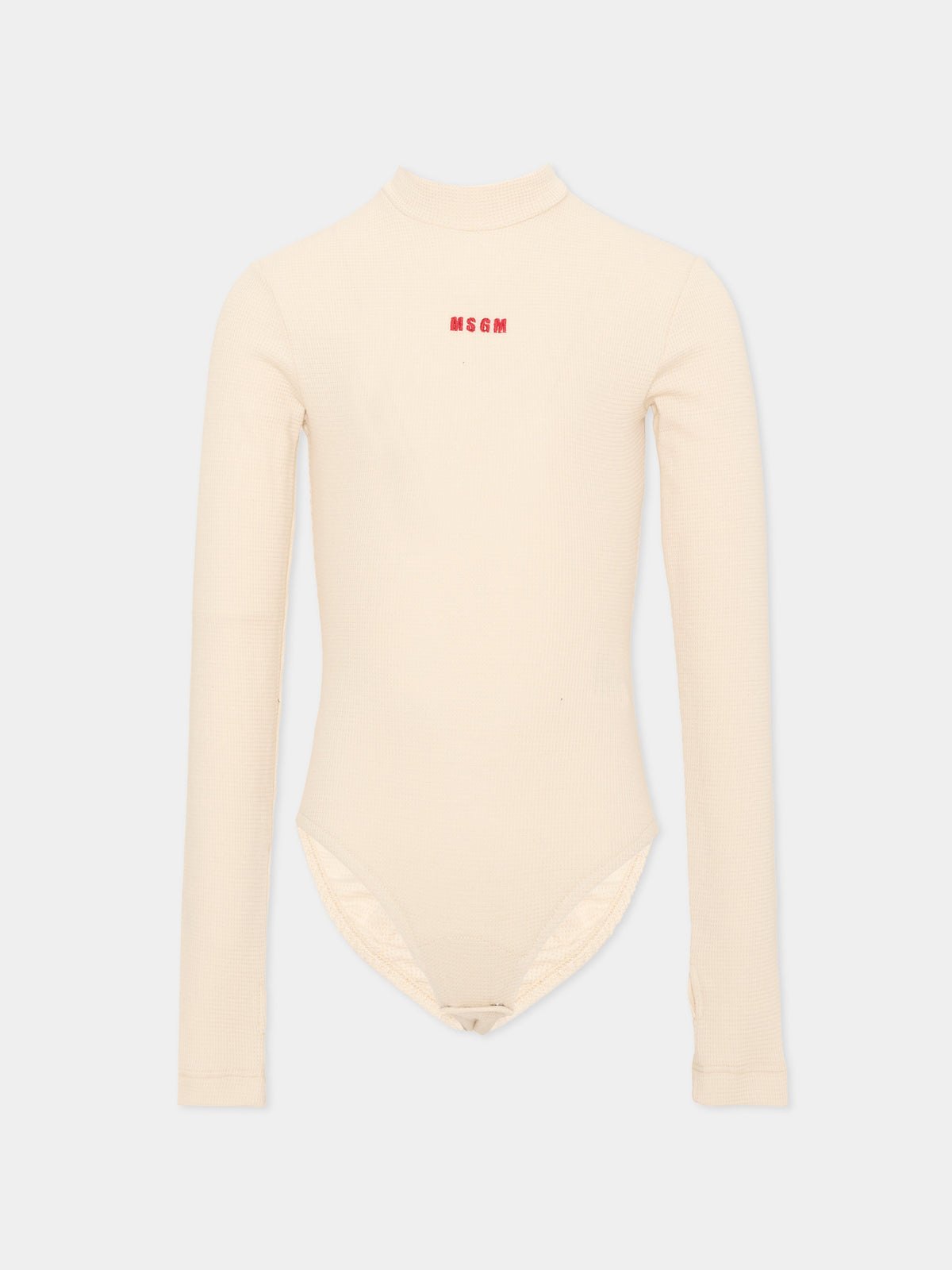 Vestito marrone per bambina con logo,Msgm Kids,F6MSJGDB082 MS093
