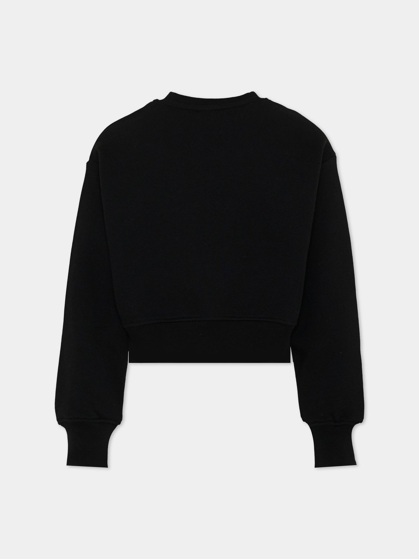 Felpa mera per bambina con logo,Msgm Kids,F6MSJGSW047 MS092