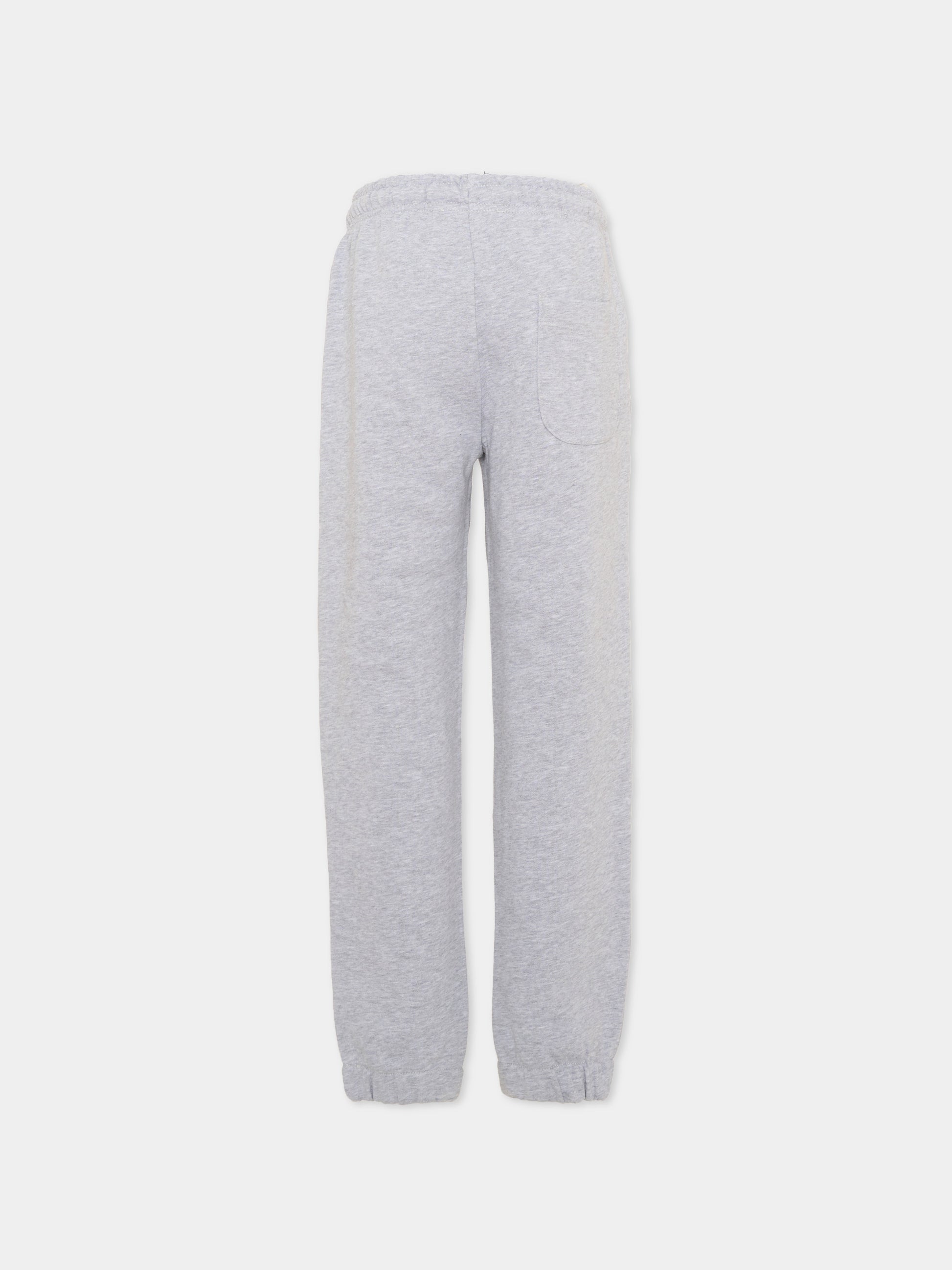 Pantaloni sportivi grigi per bambini con logo,Msgm Kids,F6MSJUFP013 271