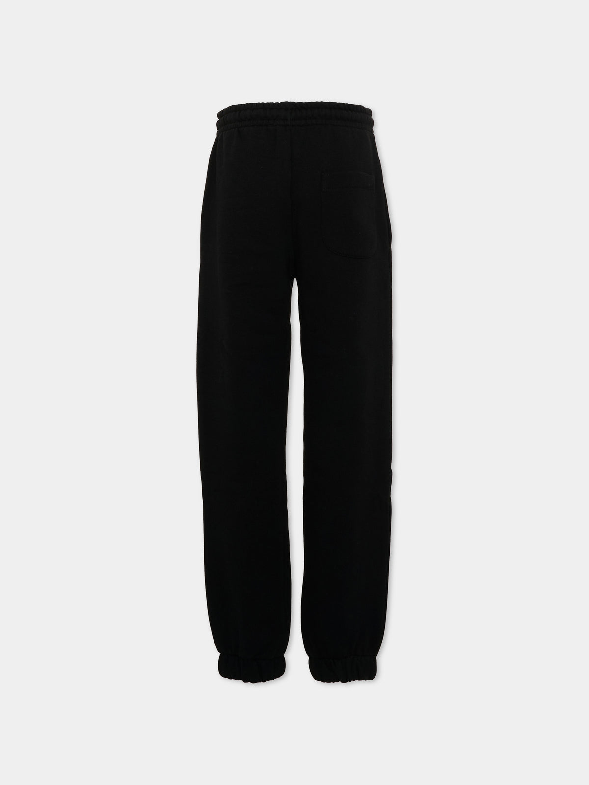 Pantalone nero per bambina con logo,Msgm Kids,F6MSJUFP013 MS092