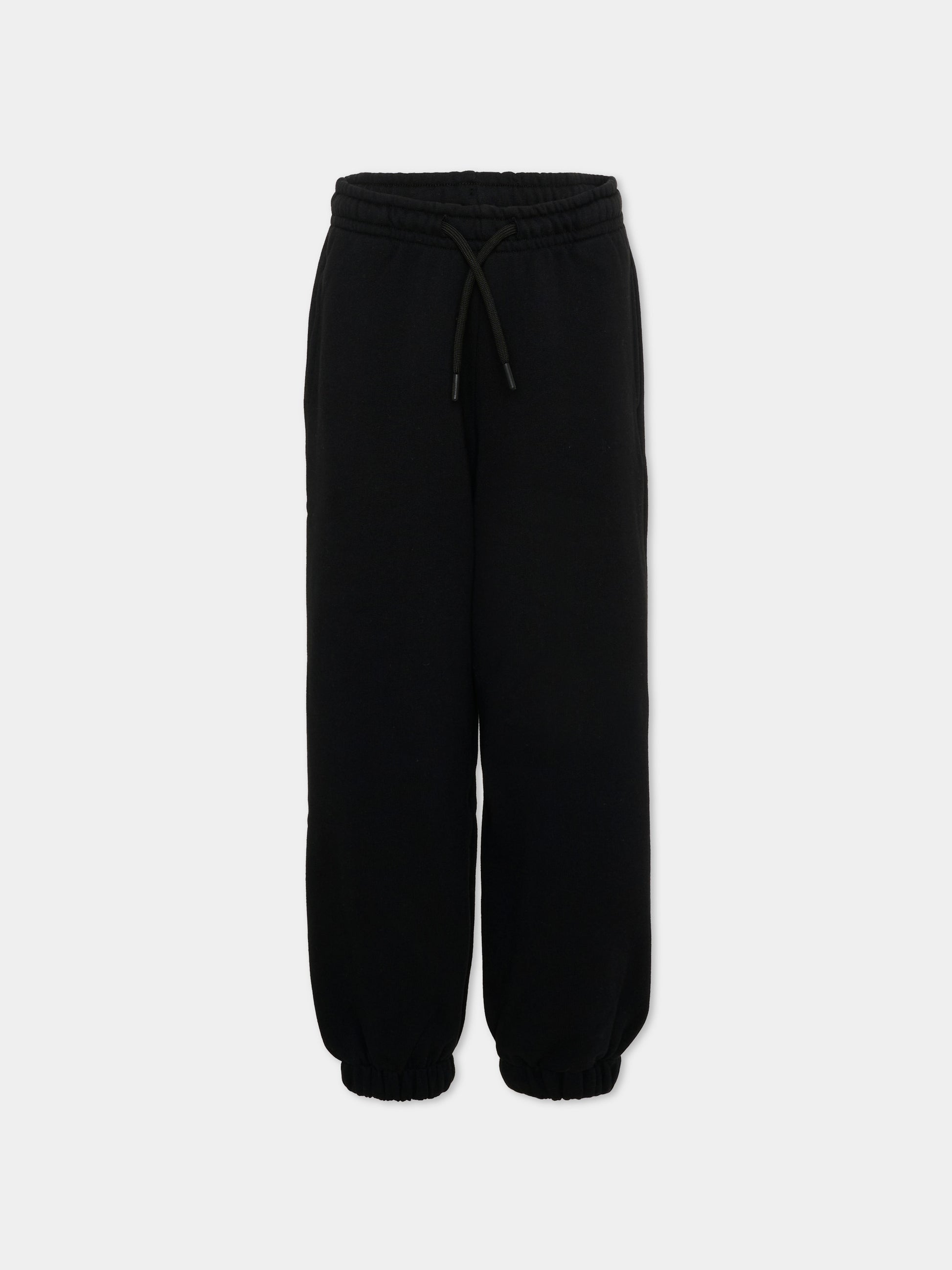 Pantaloni sportivi nero per bambino con logo,Msgm Kids,F6MSJUFP016 110