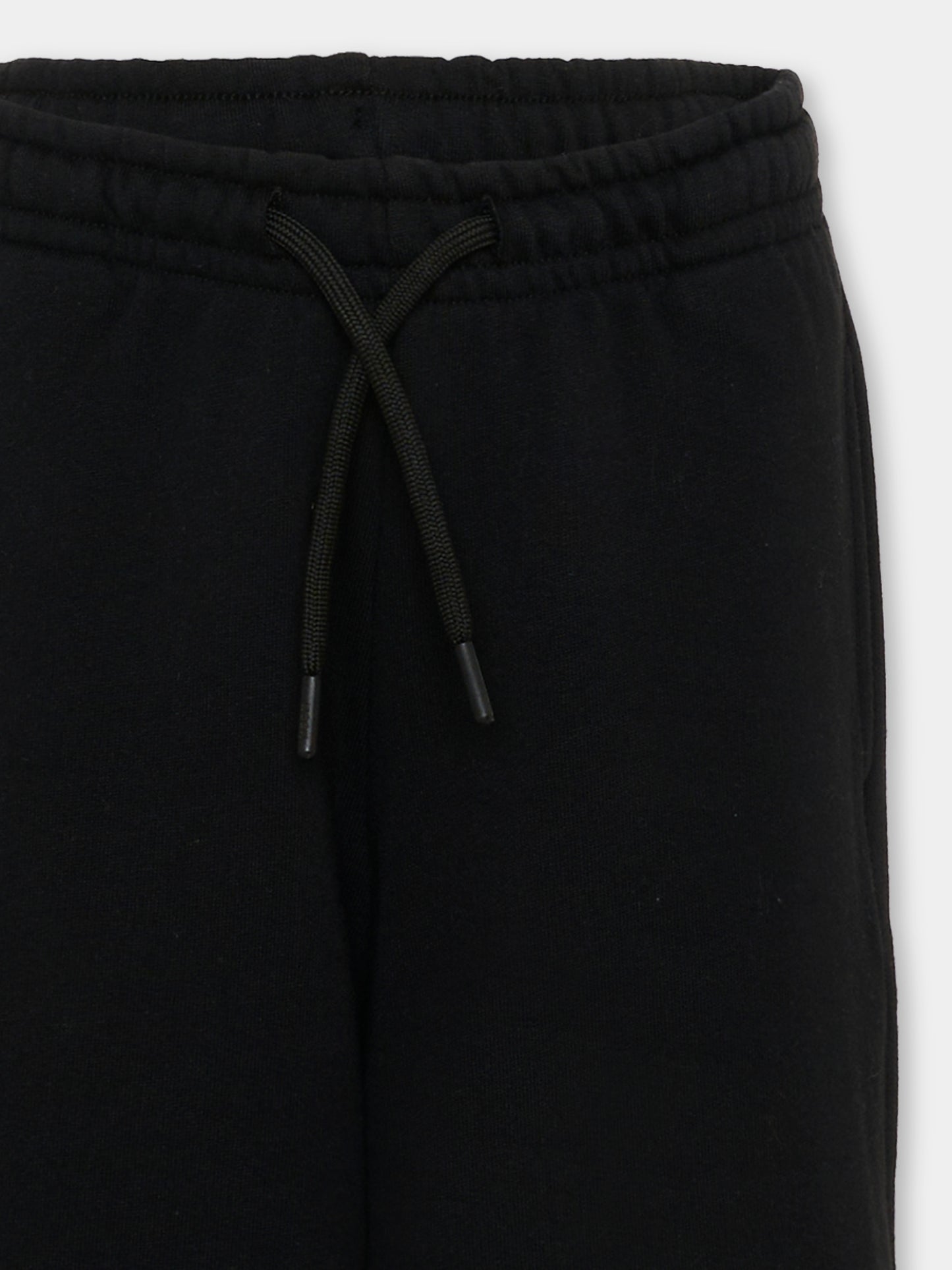 Pantaloni sportivi nero per bambino con logo,Msgm Kids,F6MSJUFP016 110