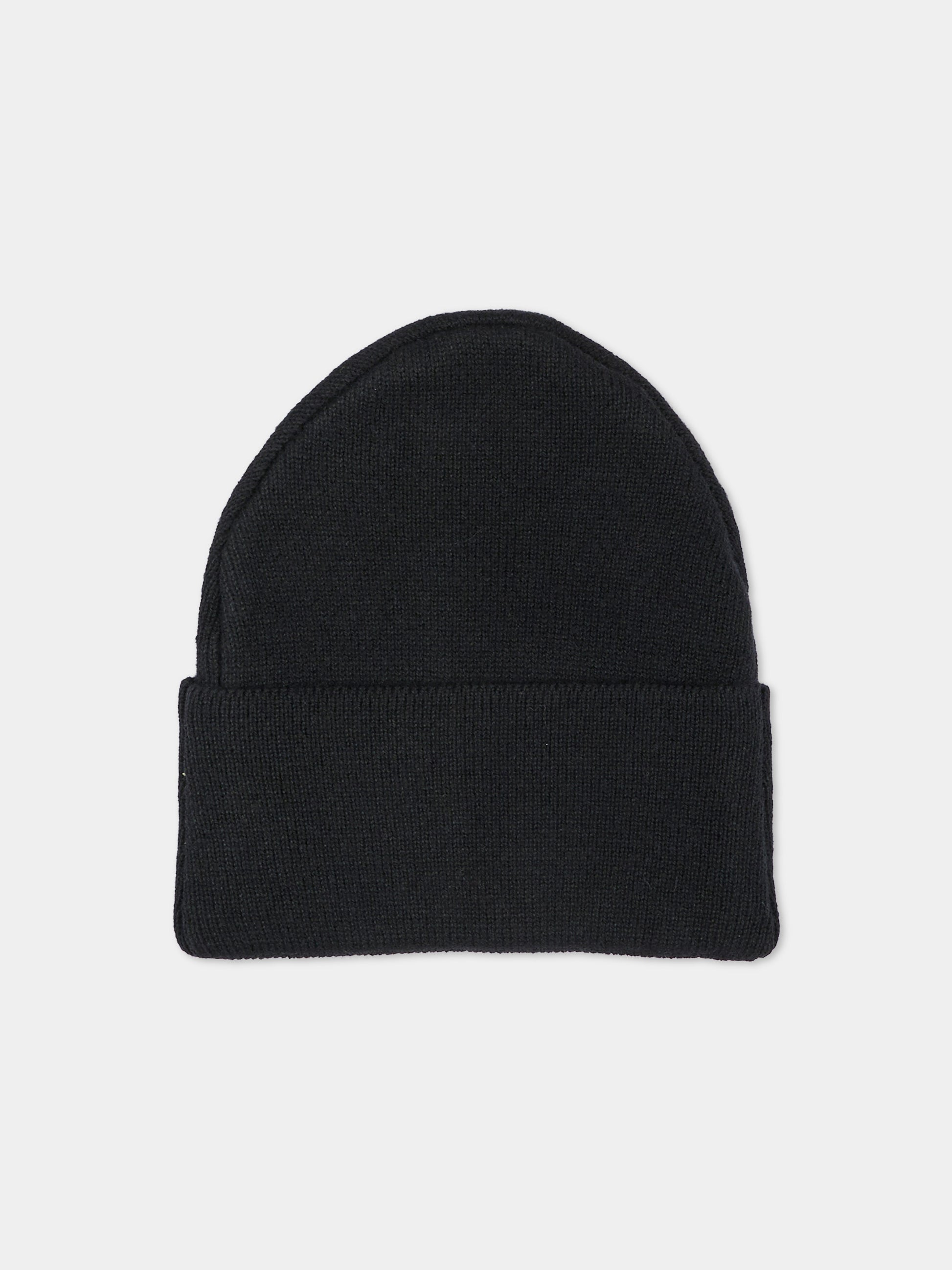 Berretto nero per bambini con logo,Msgm Kids,F6MSJUHT029 110