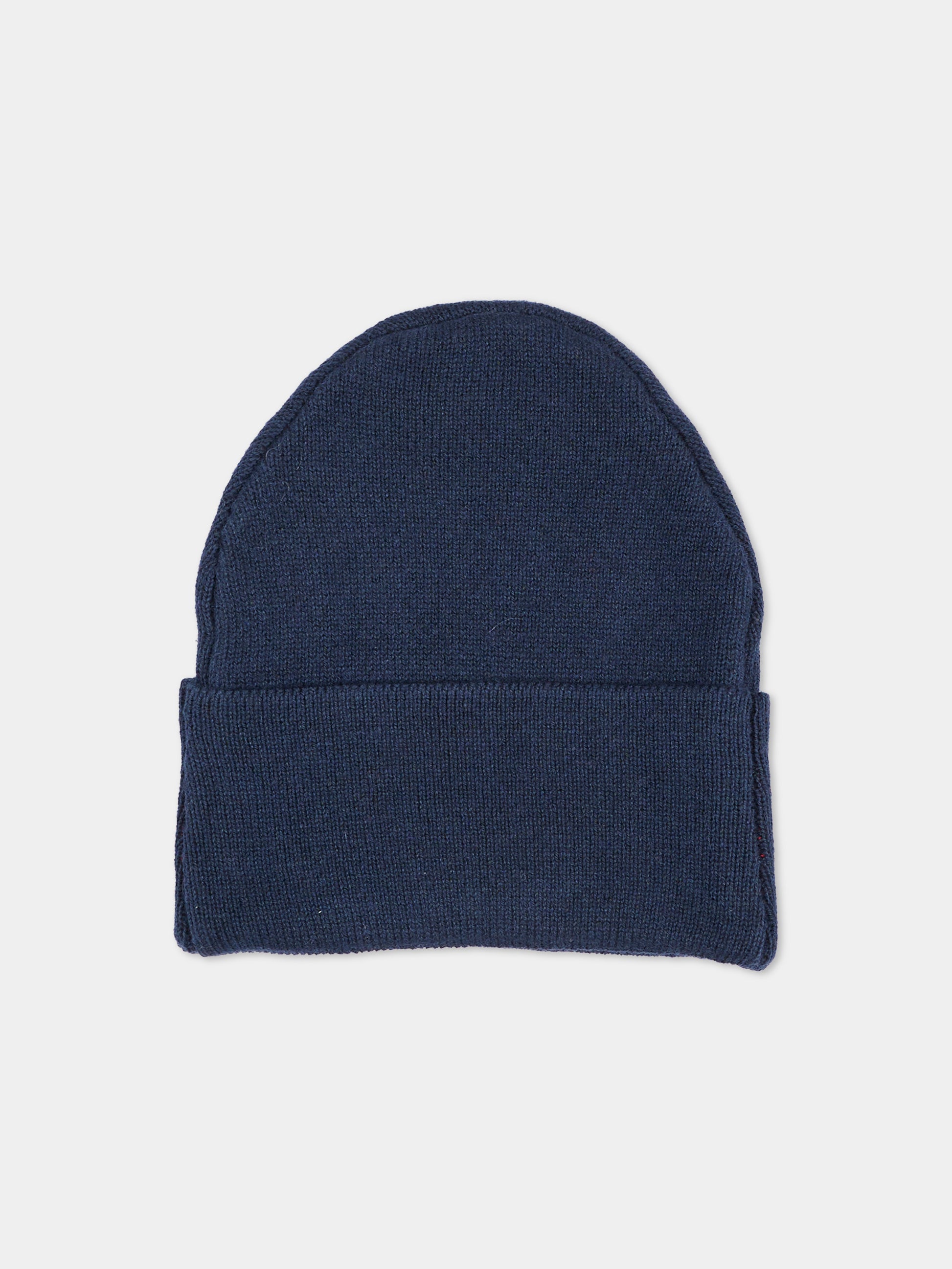 Berretto blu per bambini con logo,Msgm Kids,F6MSJUHT029 MS032