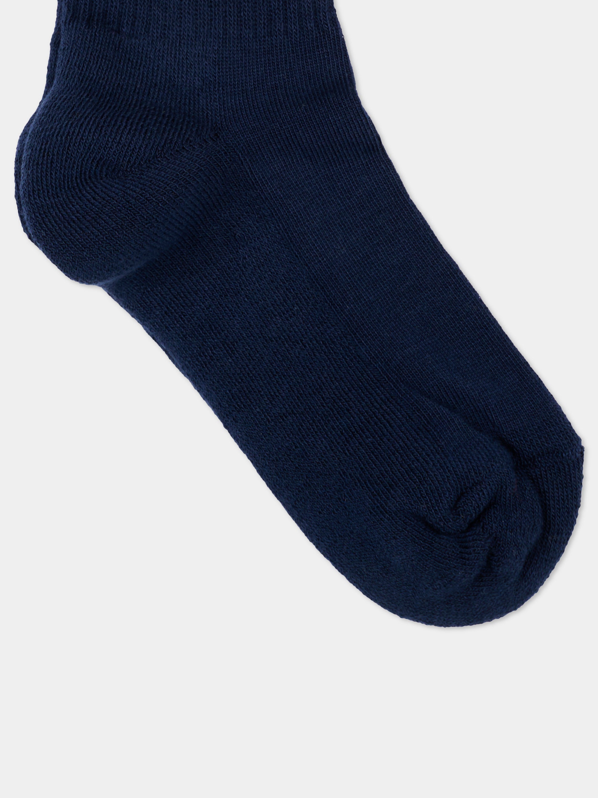 Calza spugna blu per bambini con logo,Msgm Kids,F6MSJUSO297 MS032