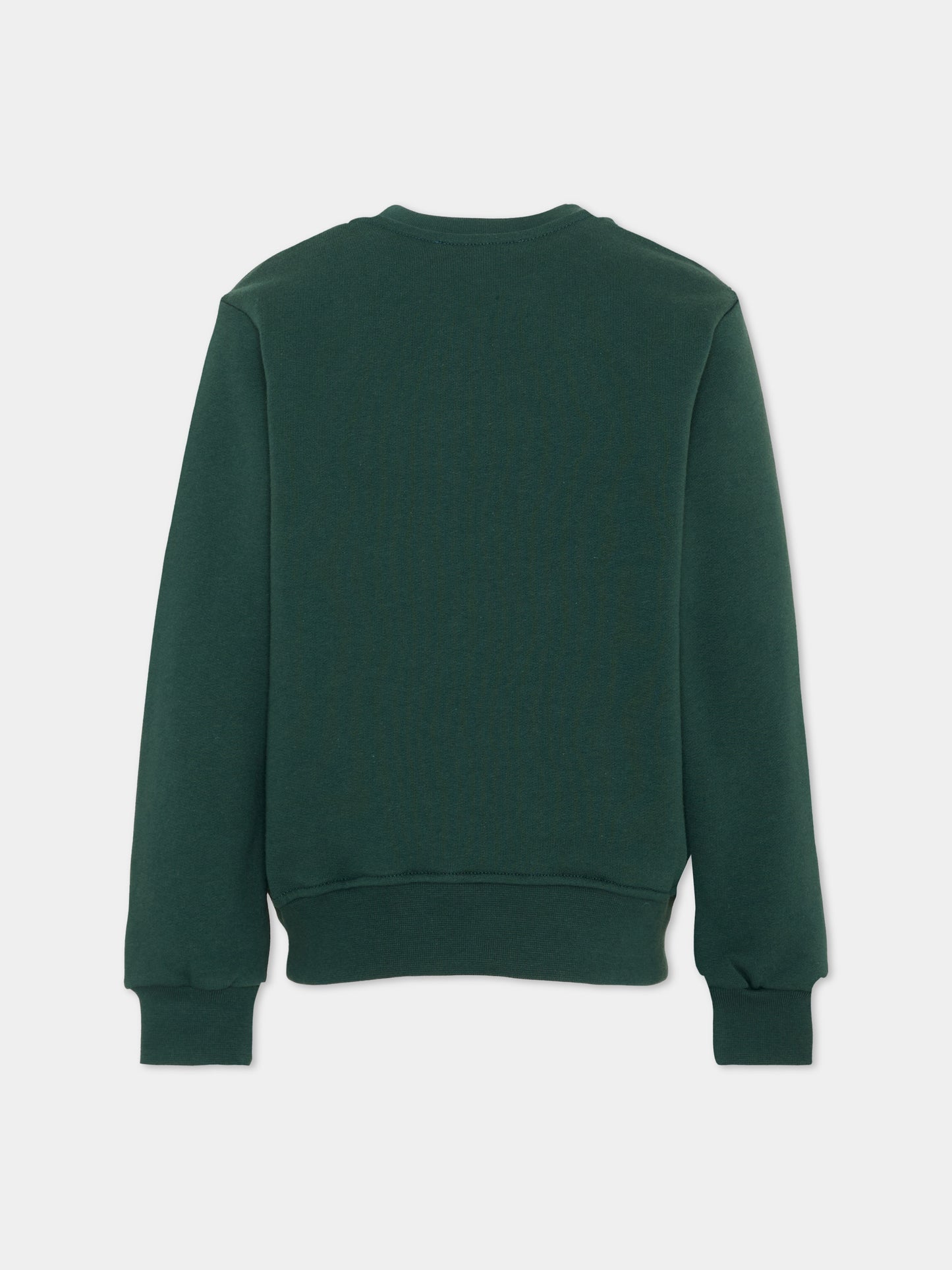 Felpa verde per bambino con logo,Msgm Kids,F6MSJUSW015 MS095