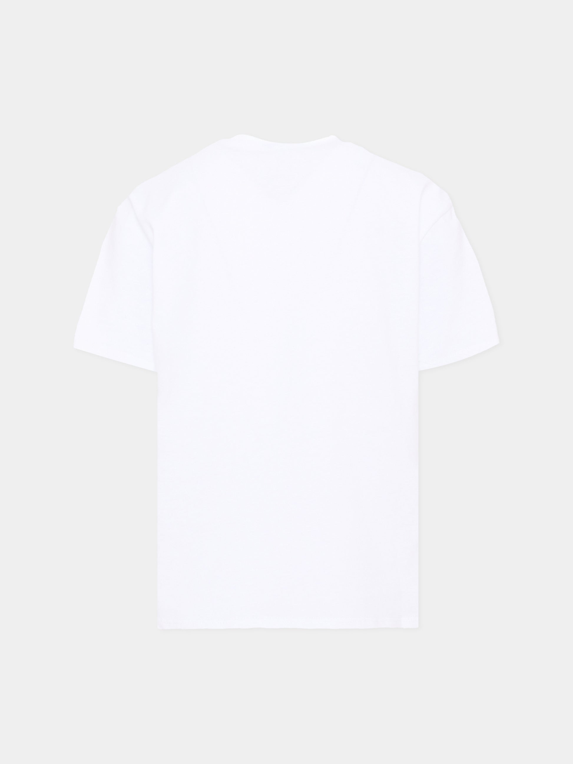T-Shirt bianca per bambini con logo,Msgm Kids,F6MSJUTH010 001