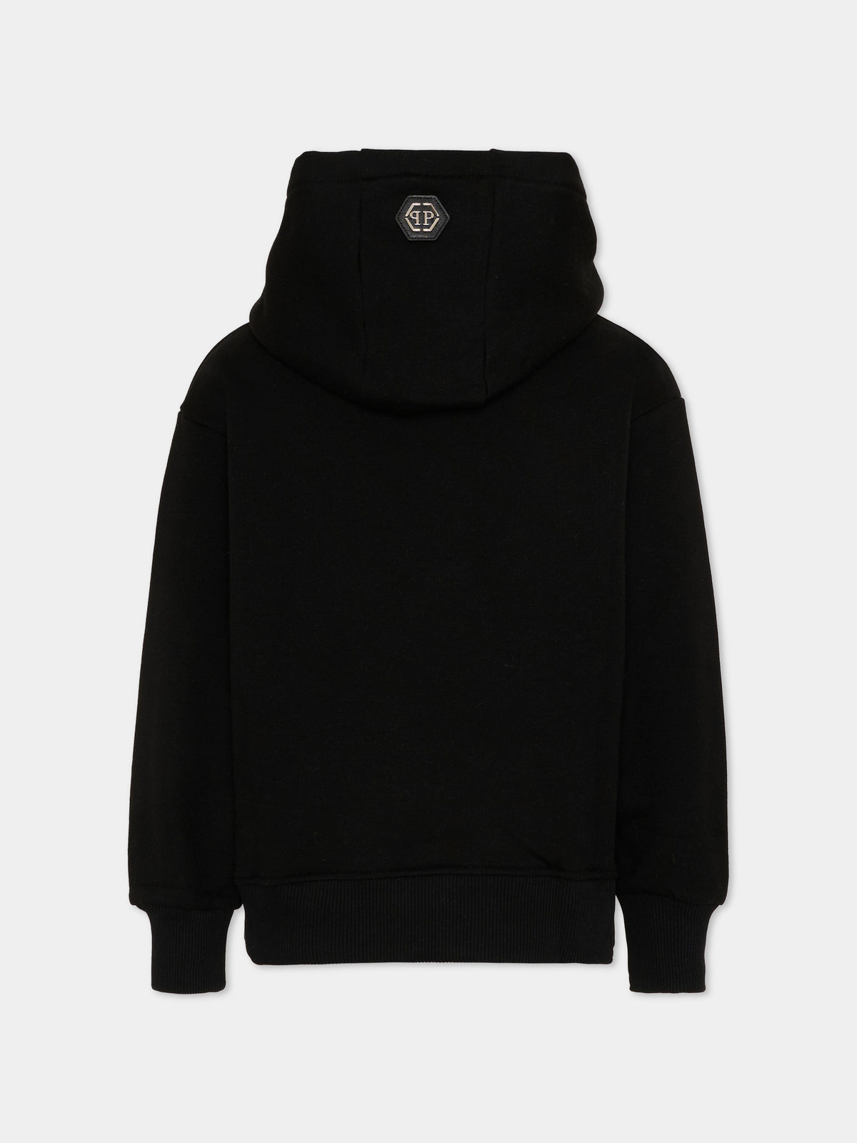 Felpa nera per bambino con logo,Philipp Plein Junior,F6PHJBHS161 110