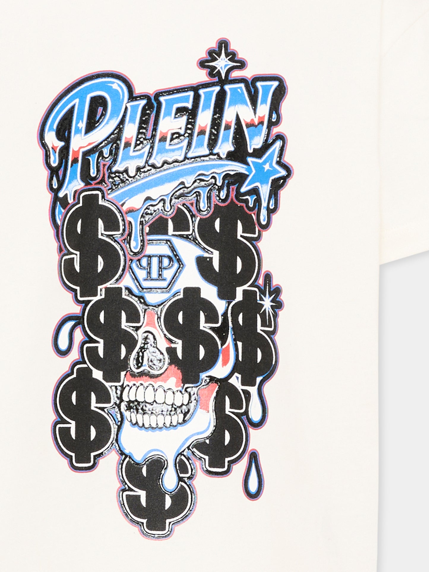 T-Shirt avorio per bambino con logo,Philipp Plein Junior,F6PHJBTH164 002