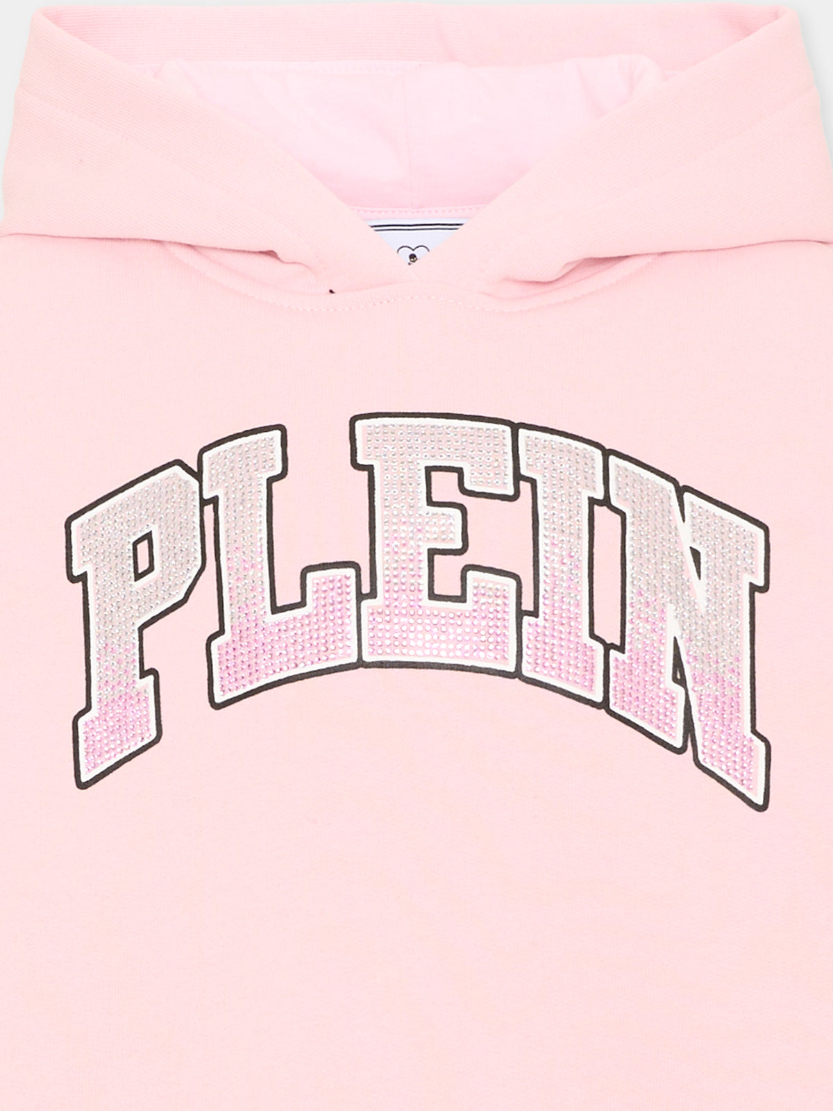Felpa rosa per bambina con logo,Philipp Plein Junior,F6PHJGHS037 042