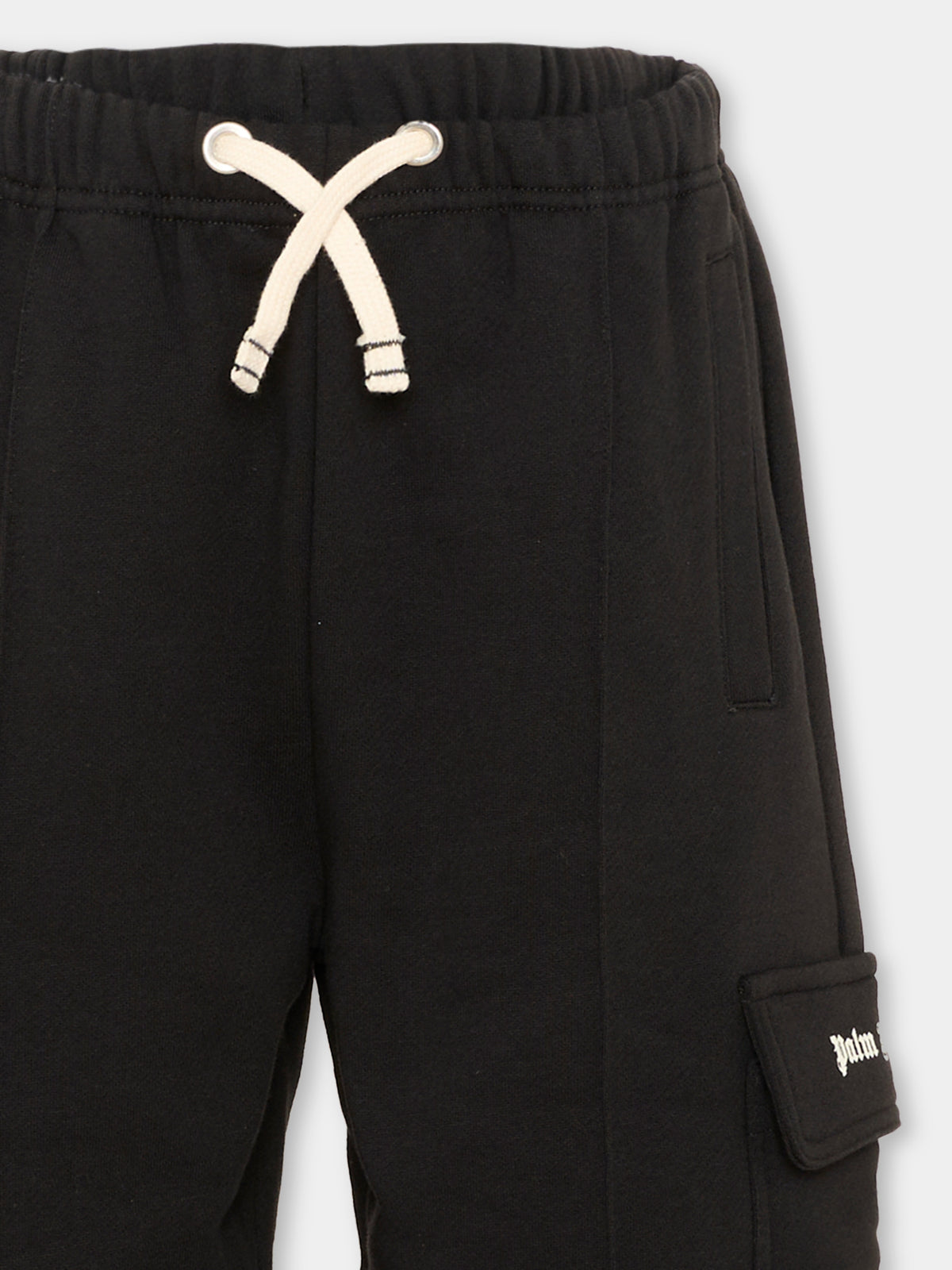 Pantalone nero per bambino con logo,Palm Angels,F6PAJBFP220 110