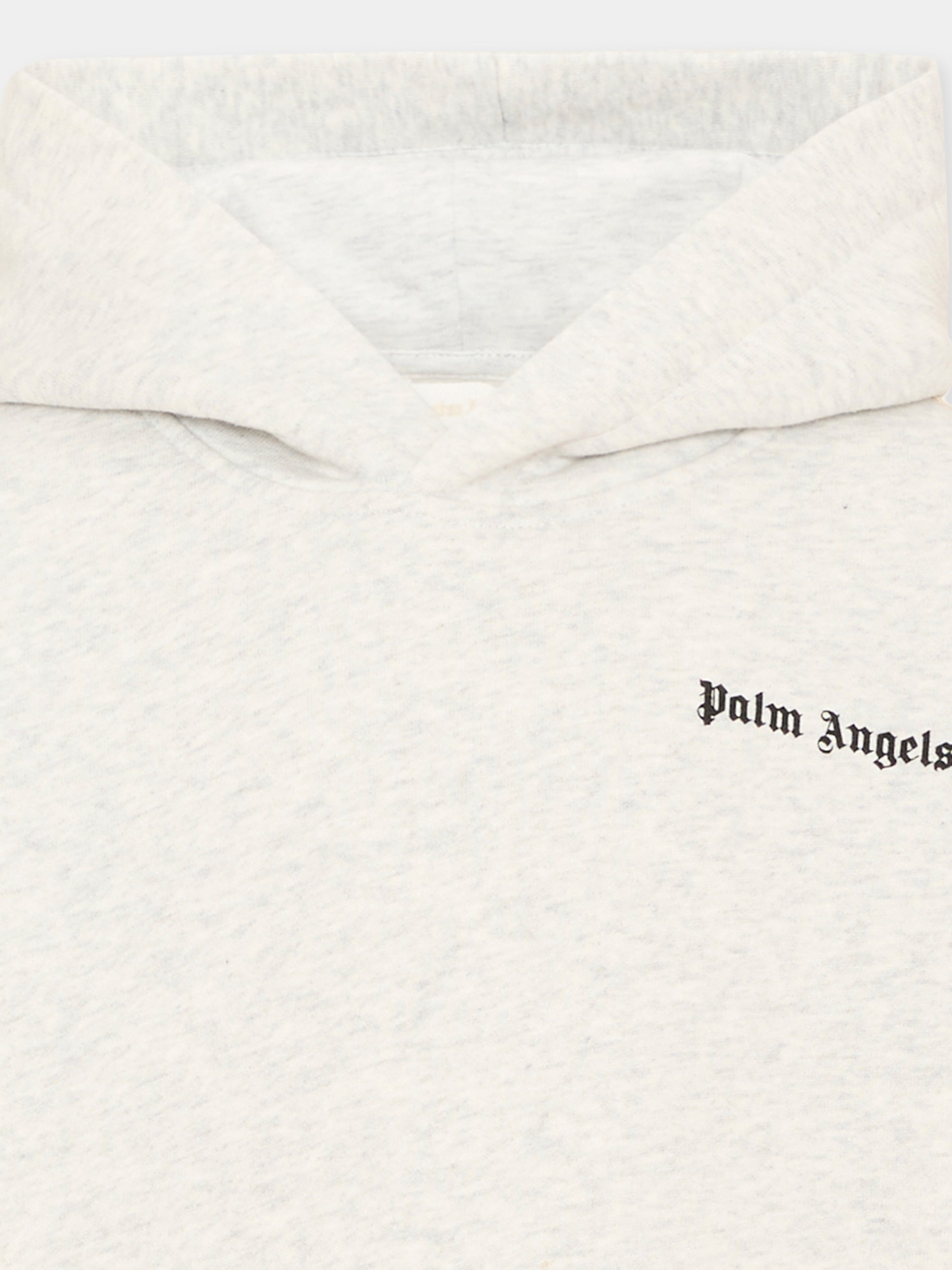 Felpa grigia per bambino con logo,Palm Angels,F6PAJBHS024 101