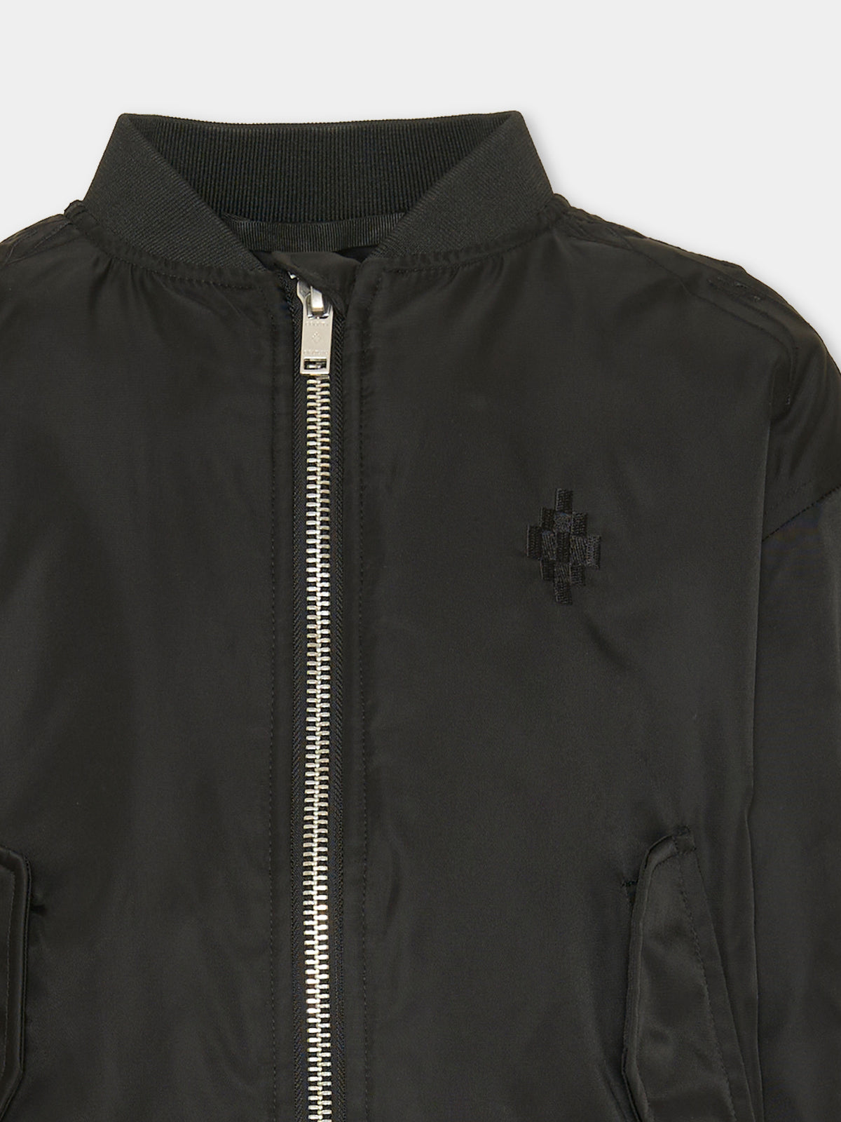Bomber nero per bambino con logo,County Of Milan Kids,F6CMJBBO008 110