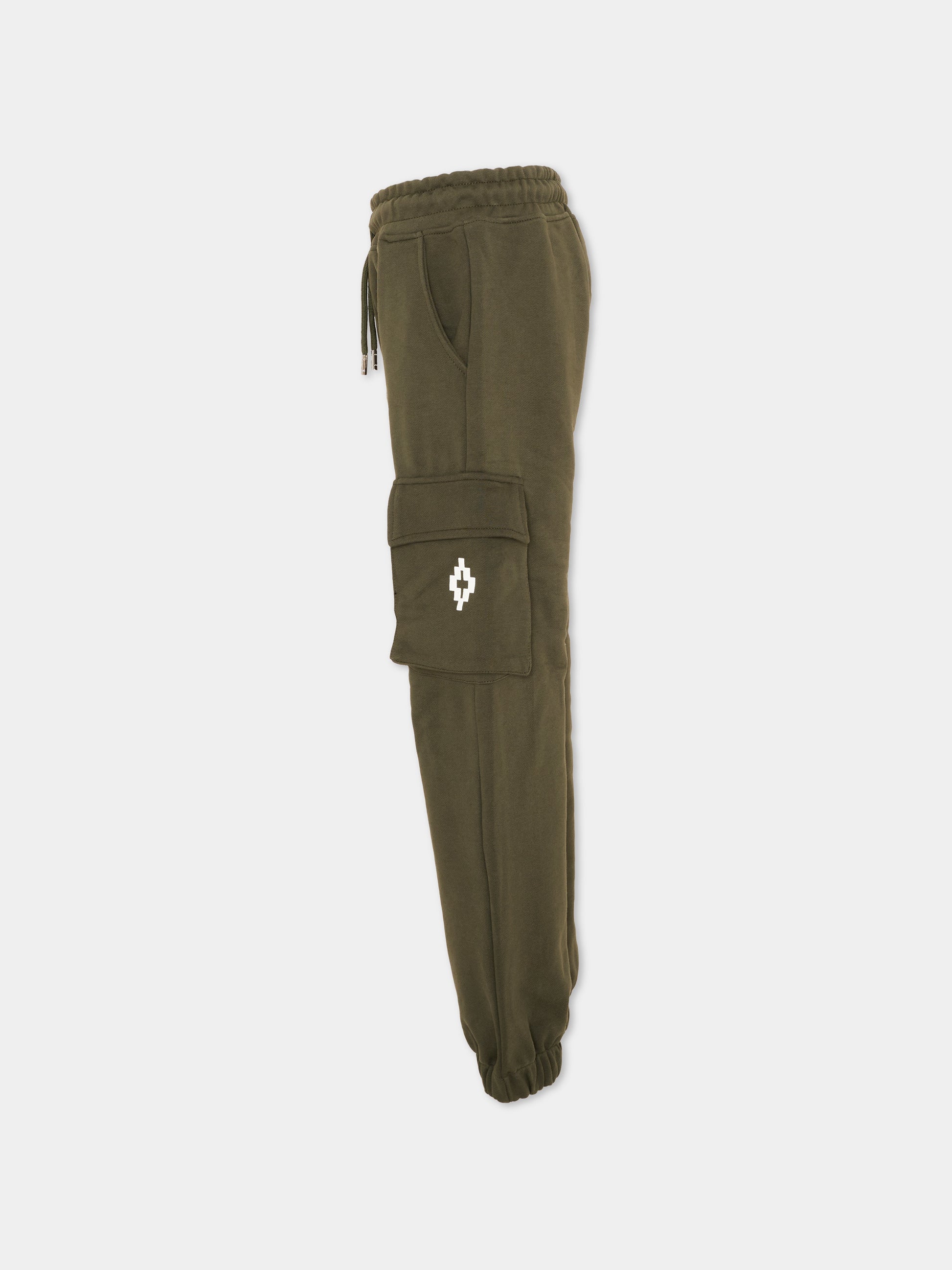 Pantalone verde per bambino cargo,County Of Milan Kids,F6CMJBFP050 082