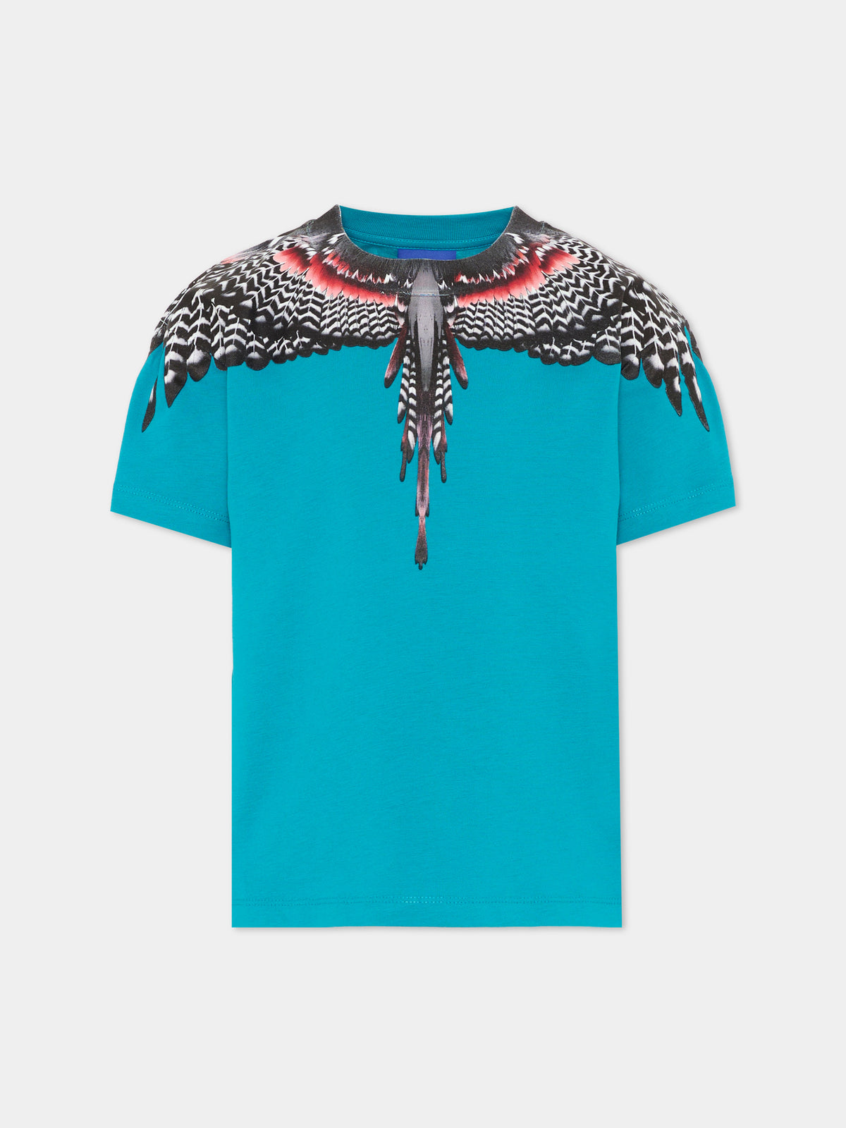 T-shirt verde per bambino con ali,County Of Milan Kids,F6CMJBTH043 923