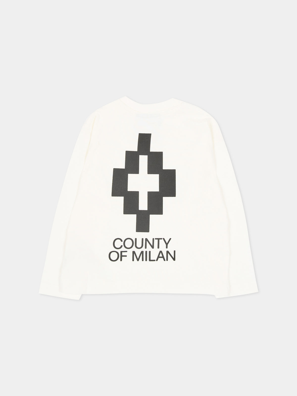 T-shirt a manica lunga avorio per neonato,County Of Milan Kids,F6CMNBTH127 412