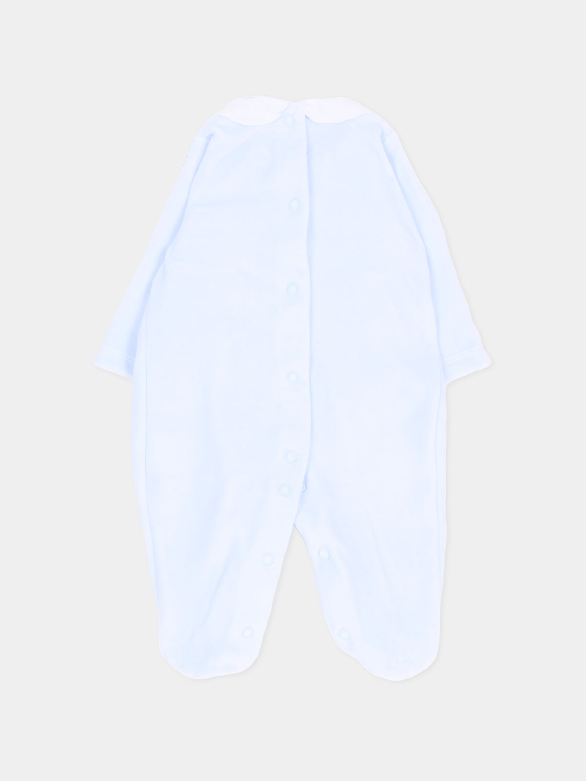 Tutina azzurra con colletto bianco in ciniglia,Martín Aranda,003-25335 PC01