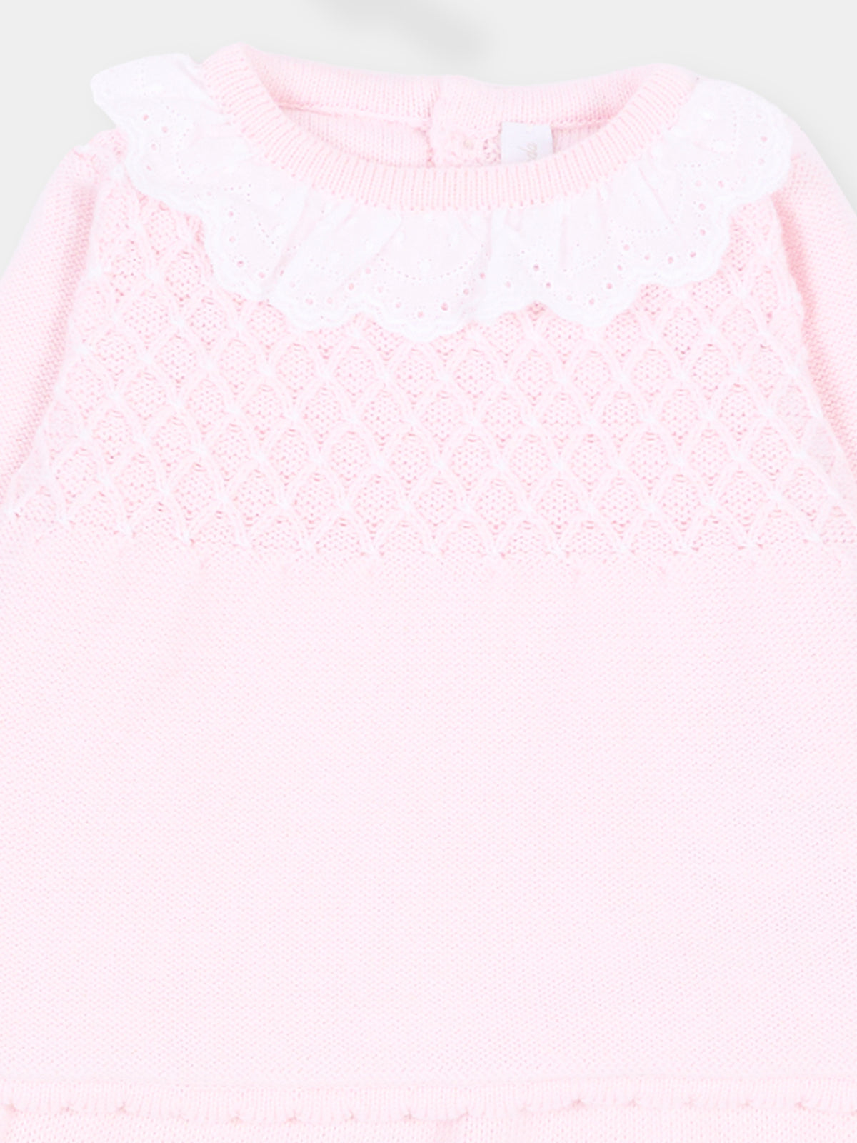 Completo nascita rosa per neonata in maglia,Martín Aranda,004-11322 P03