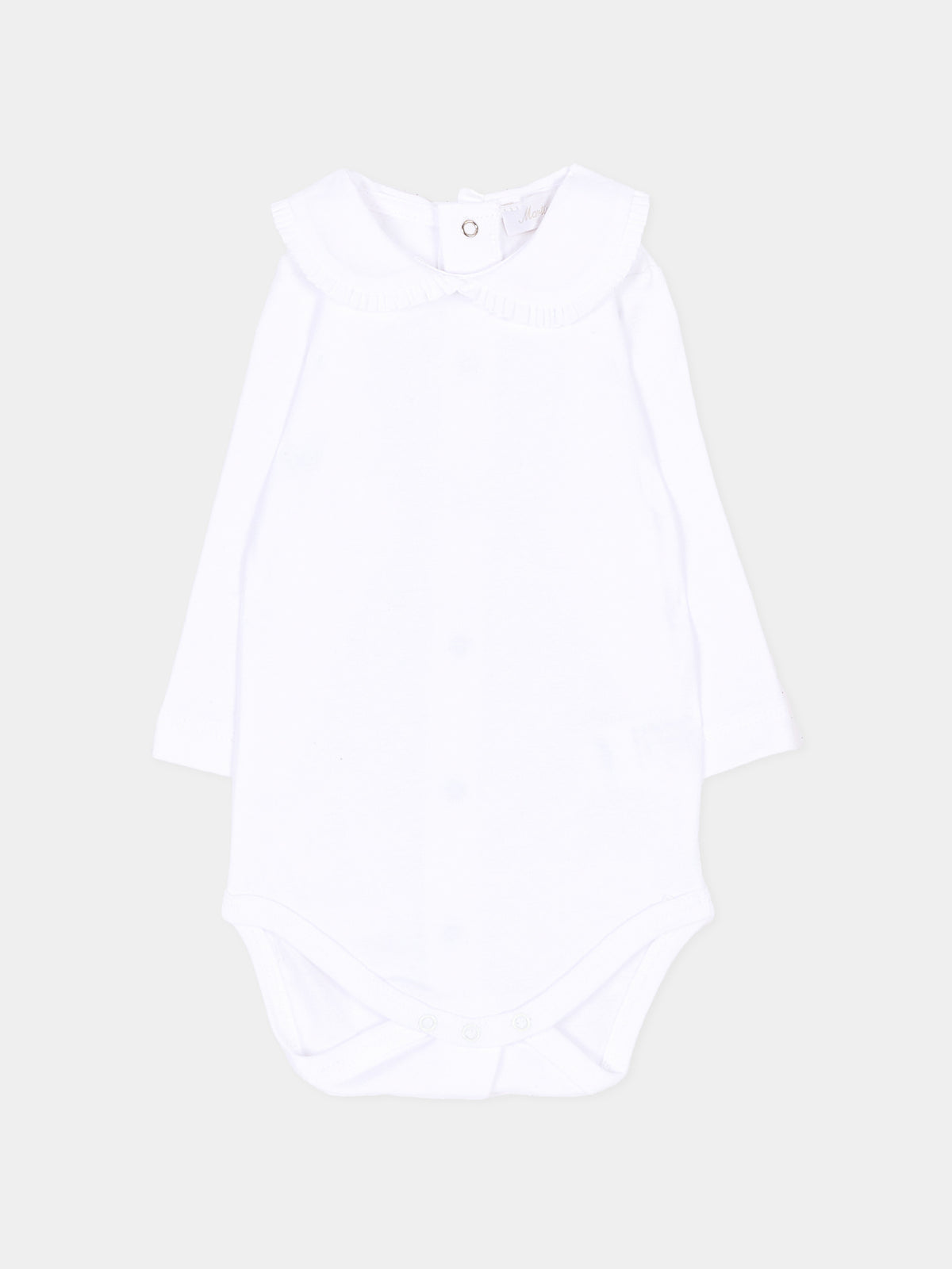 Body bianco per neonati con colletto,Martín Aranda,026-22335 PW01