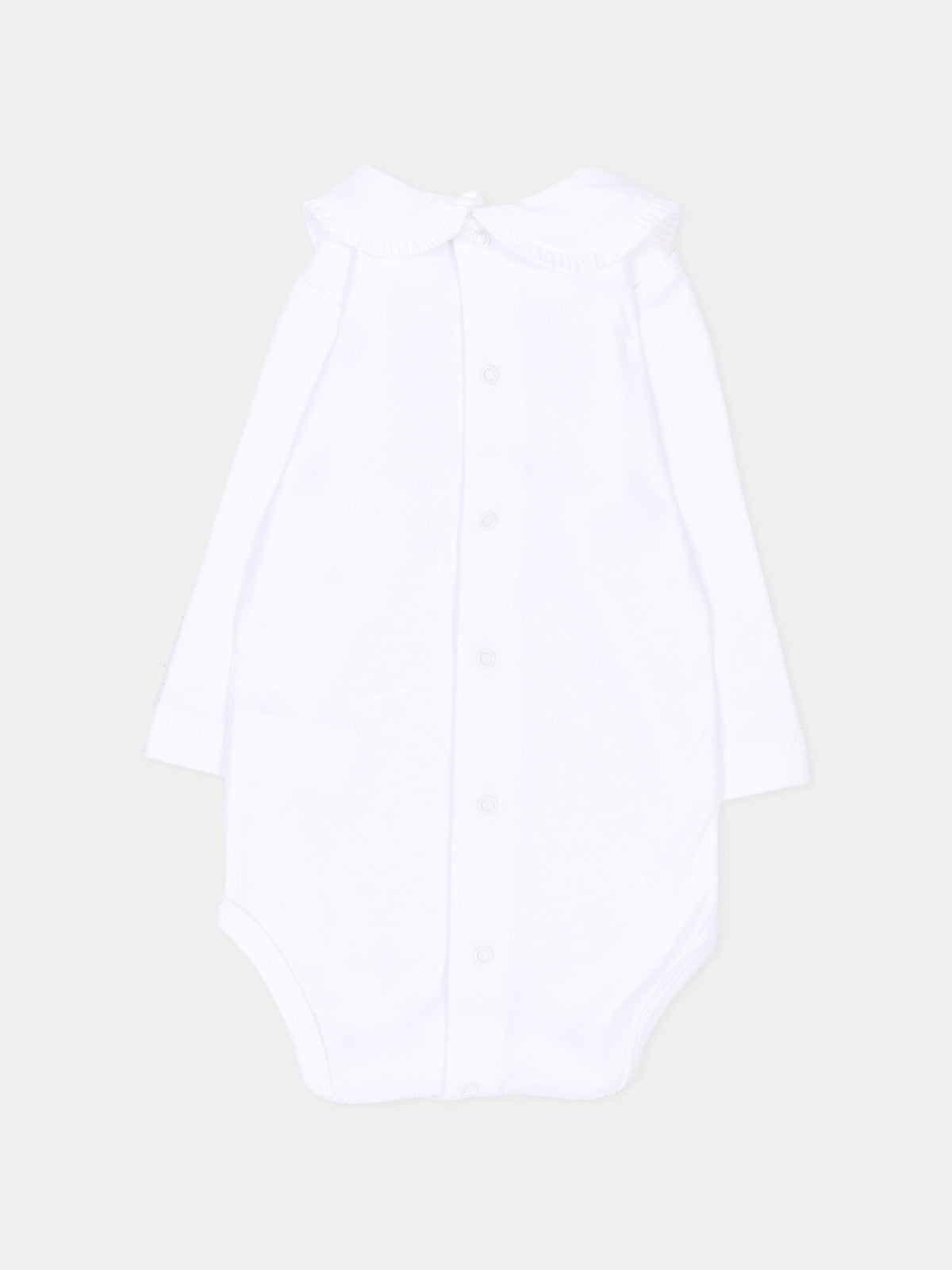 Body bianco per neonati con colletto,Martín Aranda,026-22335 PW01